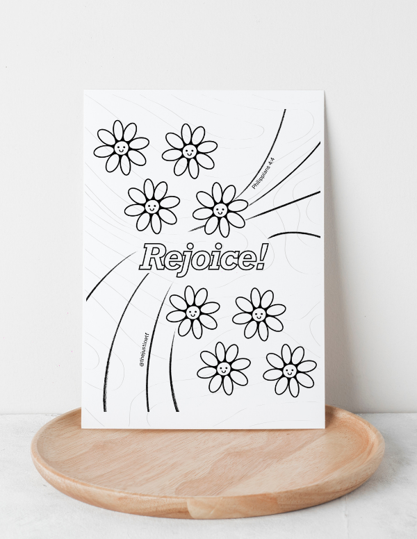 Rejoice - Coloring Page