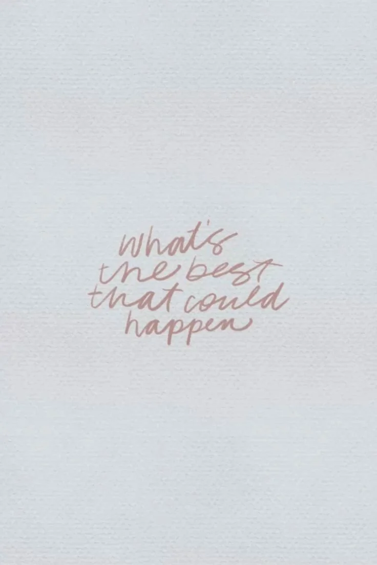reflection 5: letting it all work out