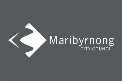 Logo of Maribyrnong City Council with a stylized 'M' and the council's name