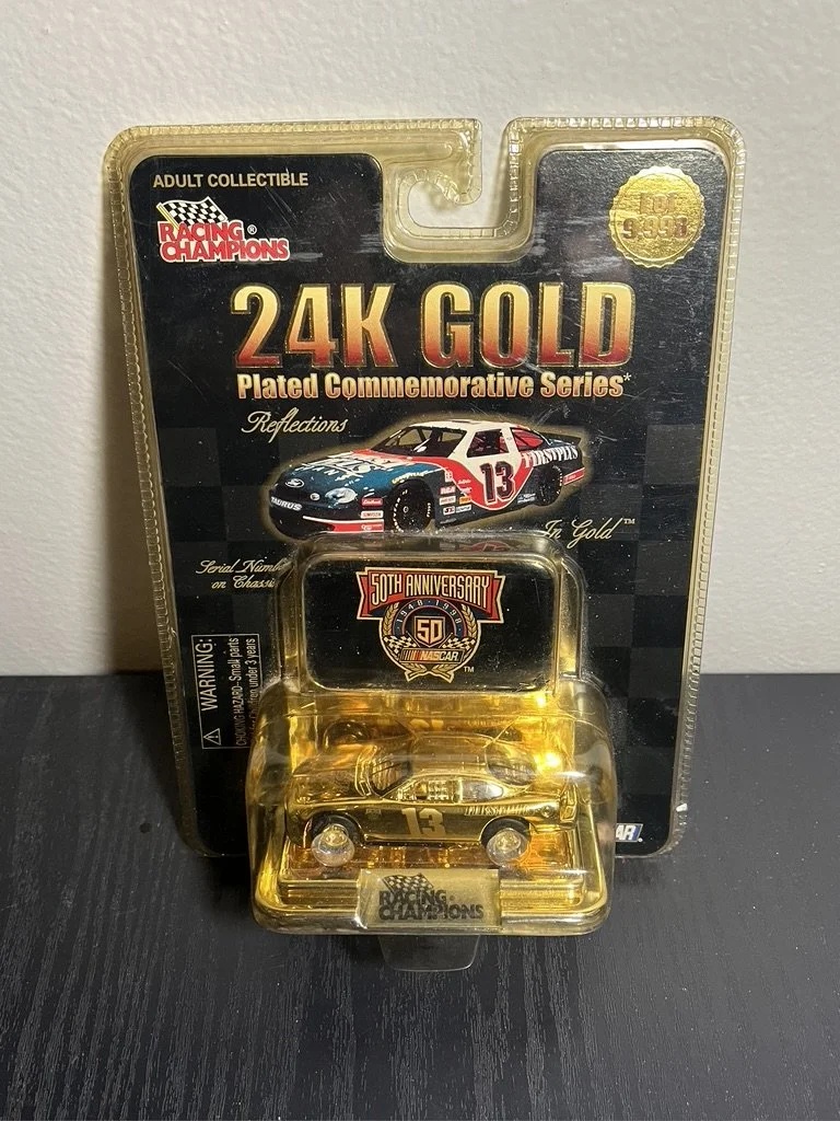 NASCAR 24K Gold Plated Commemorative Model Car