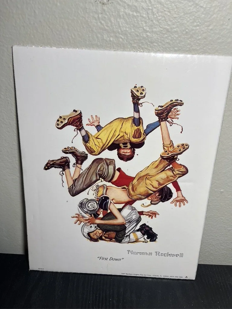 Norman Rockwell 'First Down' Art Print