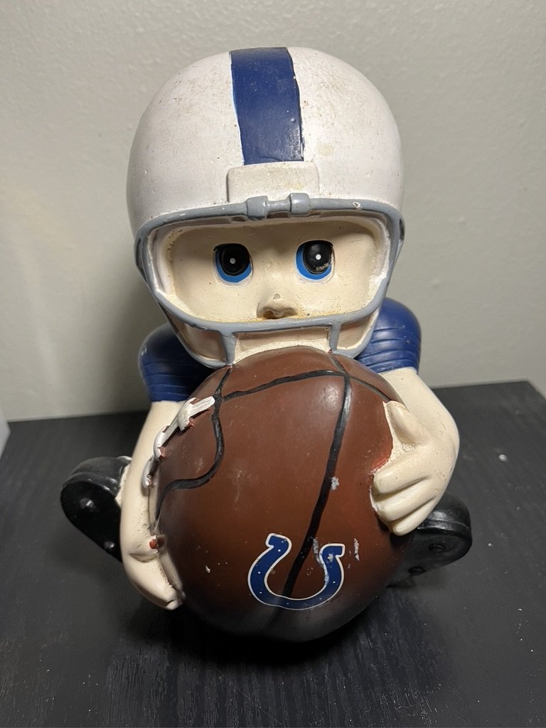 Indianapolis Colts Team Mascot Collectible Figurine Bank