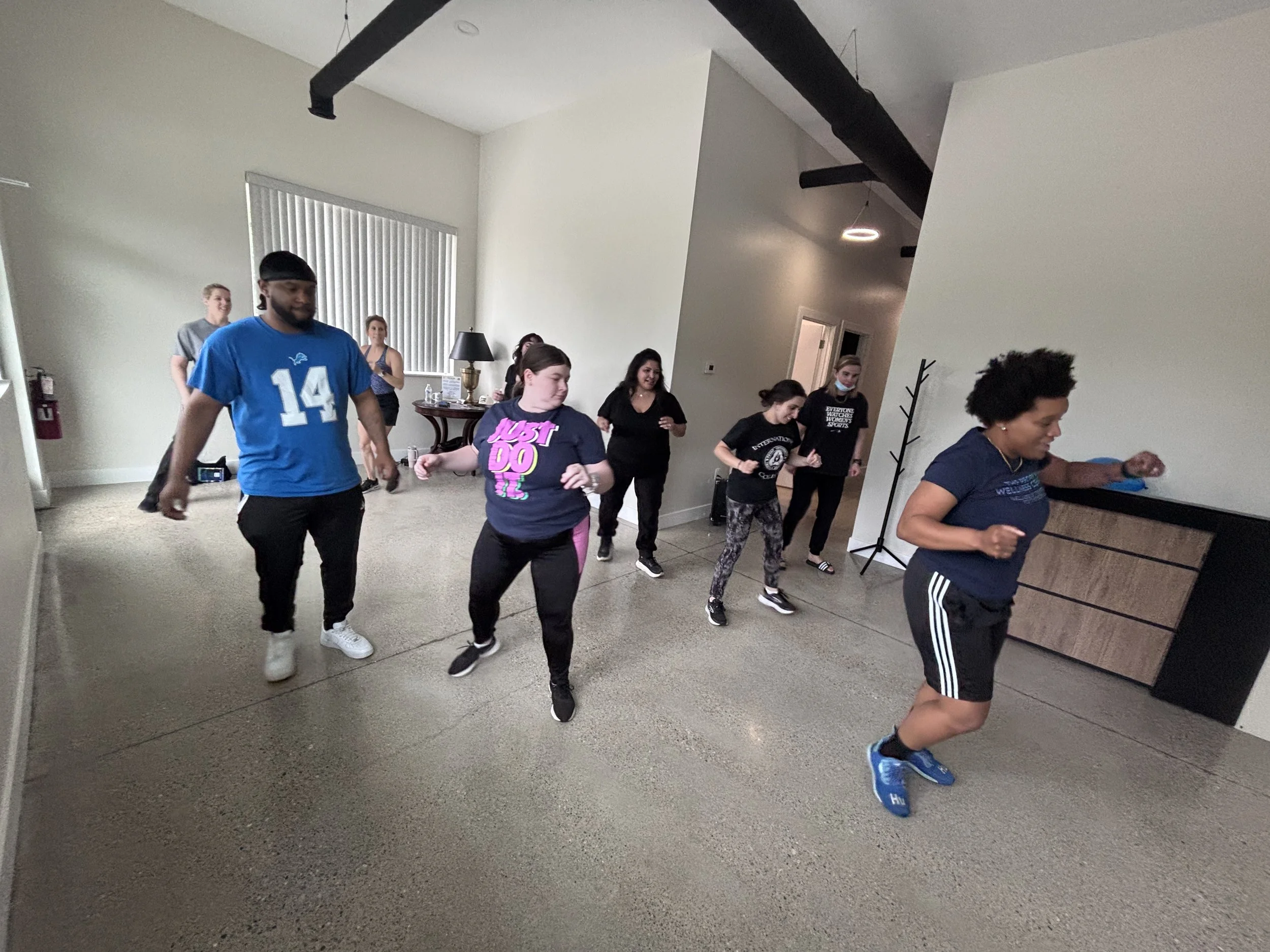 Adult Dance class at The People's Wellness Center
