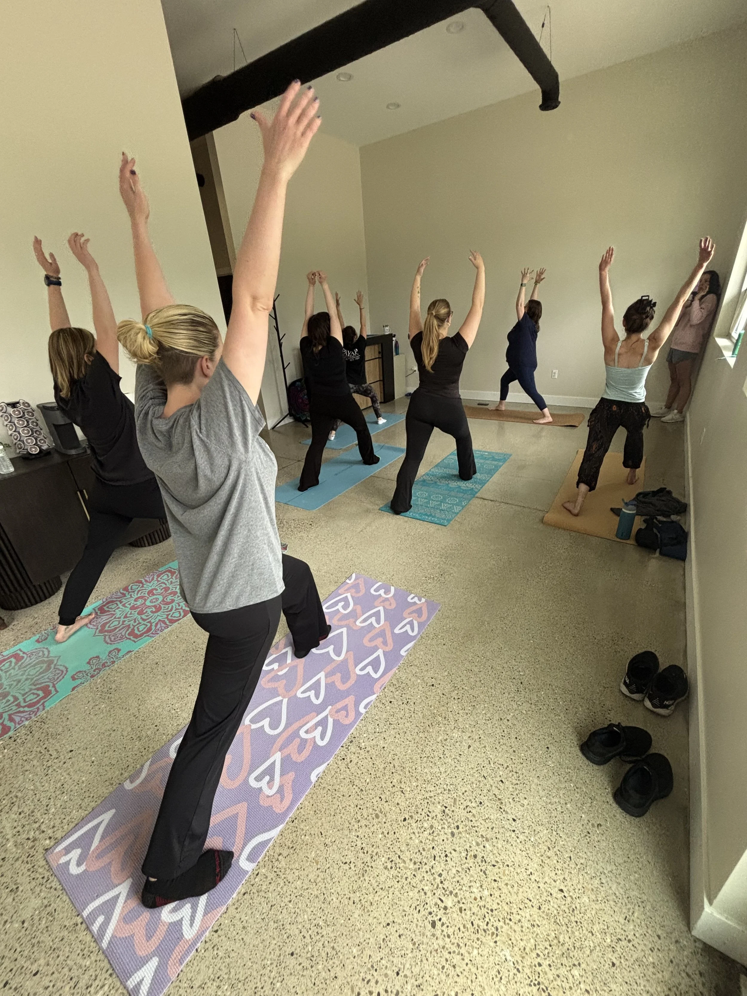 Adult Yoga class at The People's Wellness Center