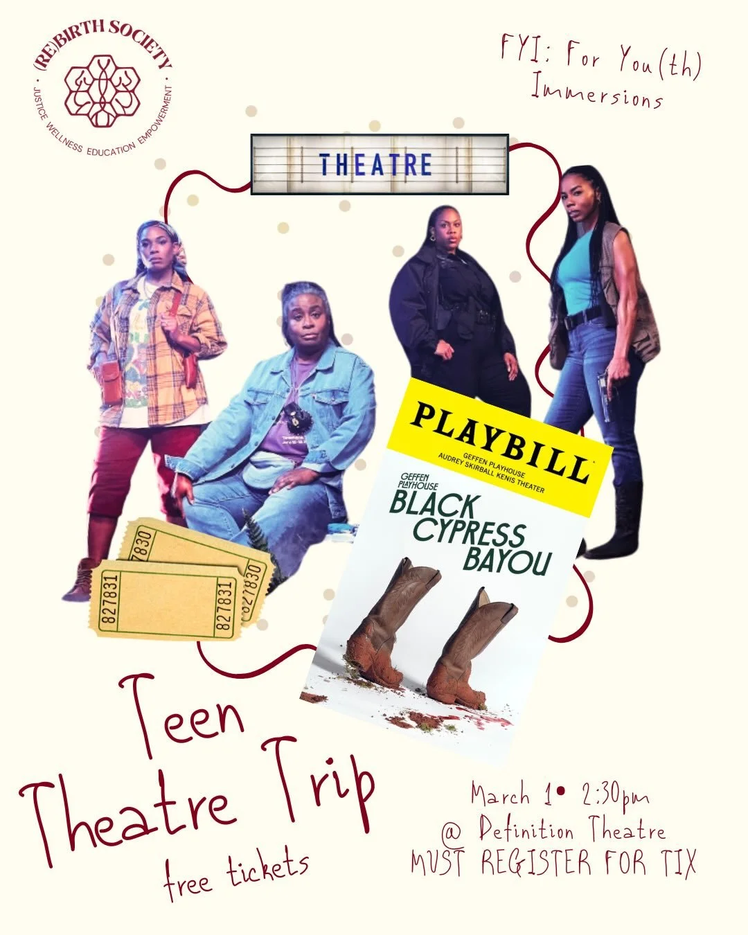 (Re)Birth Society&rsquo;s For You(th) Immersion&nbsp;program offers young people the opportunity to participate in culturally enriching experiences, meant to educate and inspire them, and to connect them more deeply to humanity and the world around t