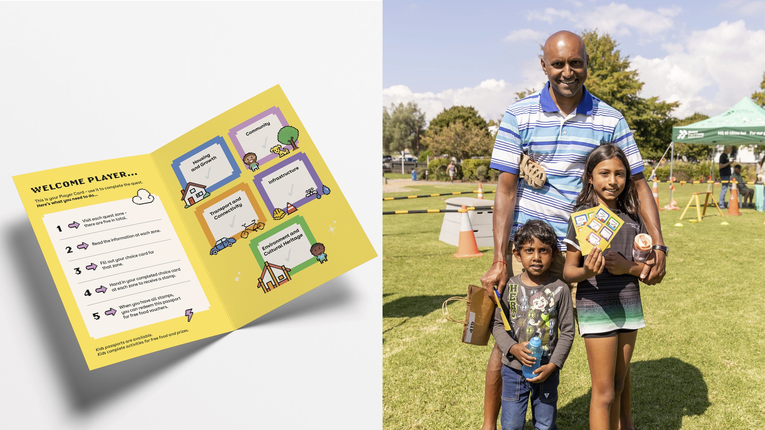 Event branding and design for Western Bay Of Plenty District Council, including brand collateral for community engagement event