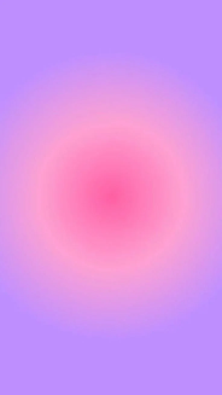Blurred pink and purple gradient background.