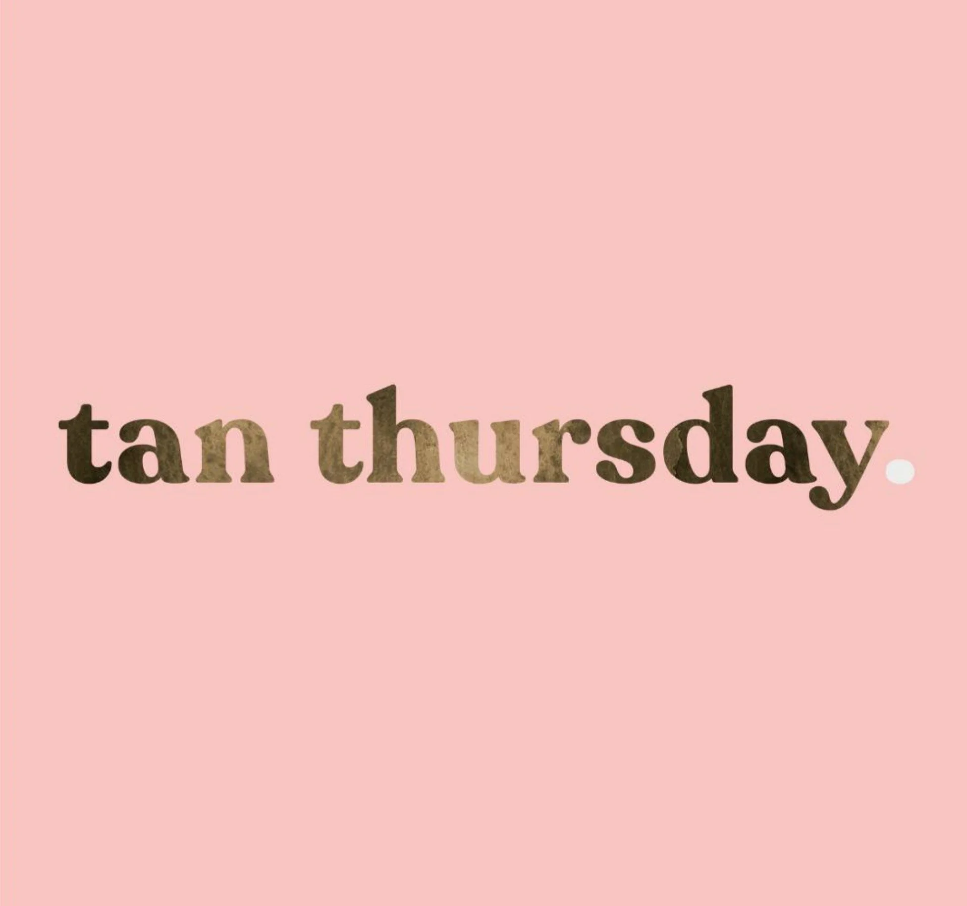 Text says 'tanktursday' on a pink background.