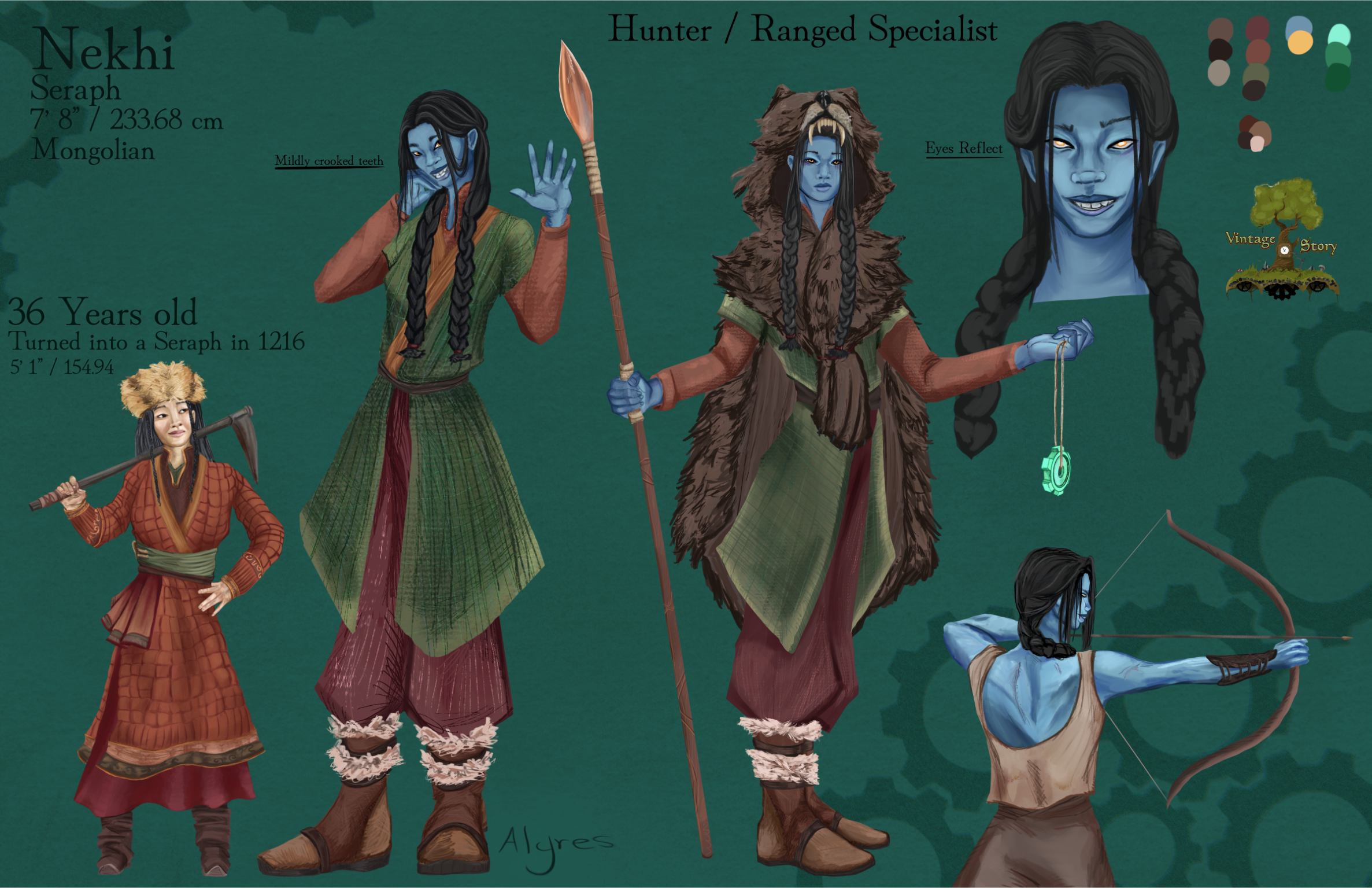  Vintage Story Seraph Concept: Nekhi , 2026. Digital Illustration