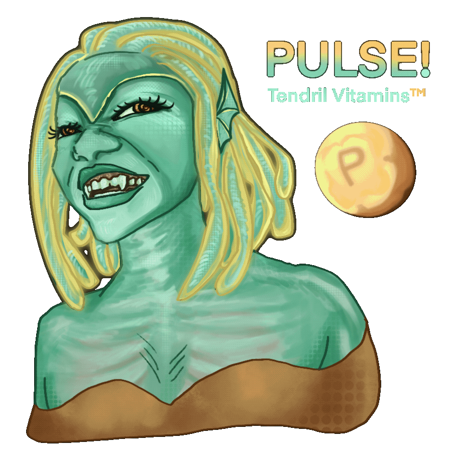  Pulse! Tendril Vitamins Advertisement , 2025. Digital Illustration [GIF]