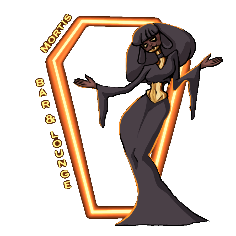  Mortis: Bar & Lounge Advertisement , 2025. Digital Illustration [GIF]