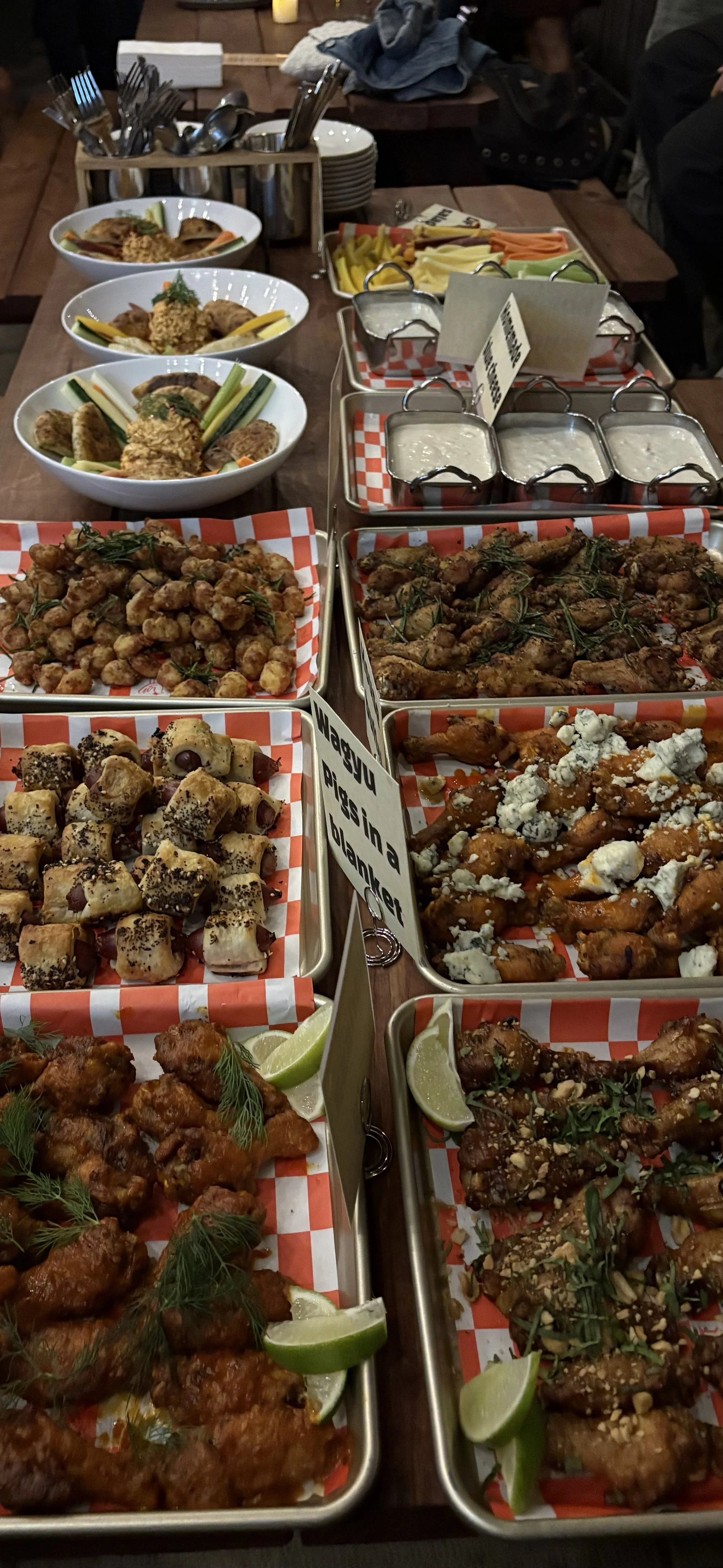 Catering spread