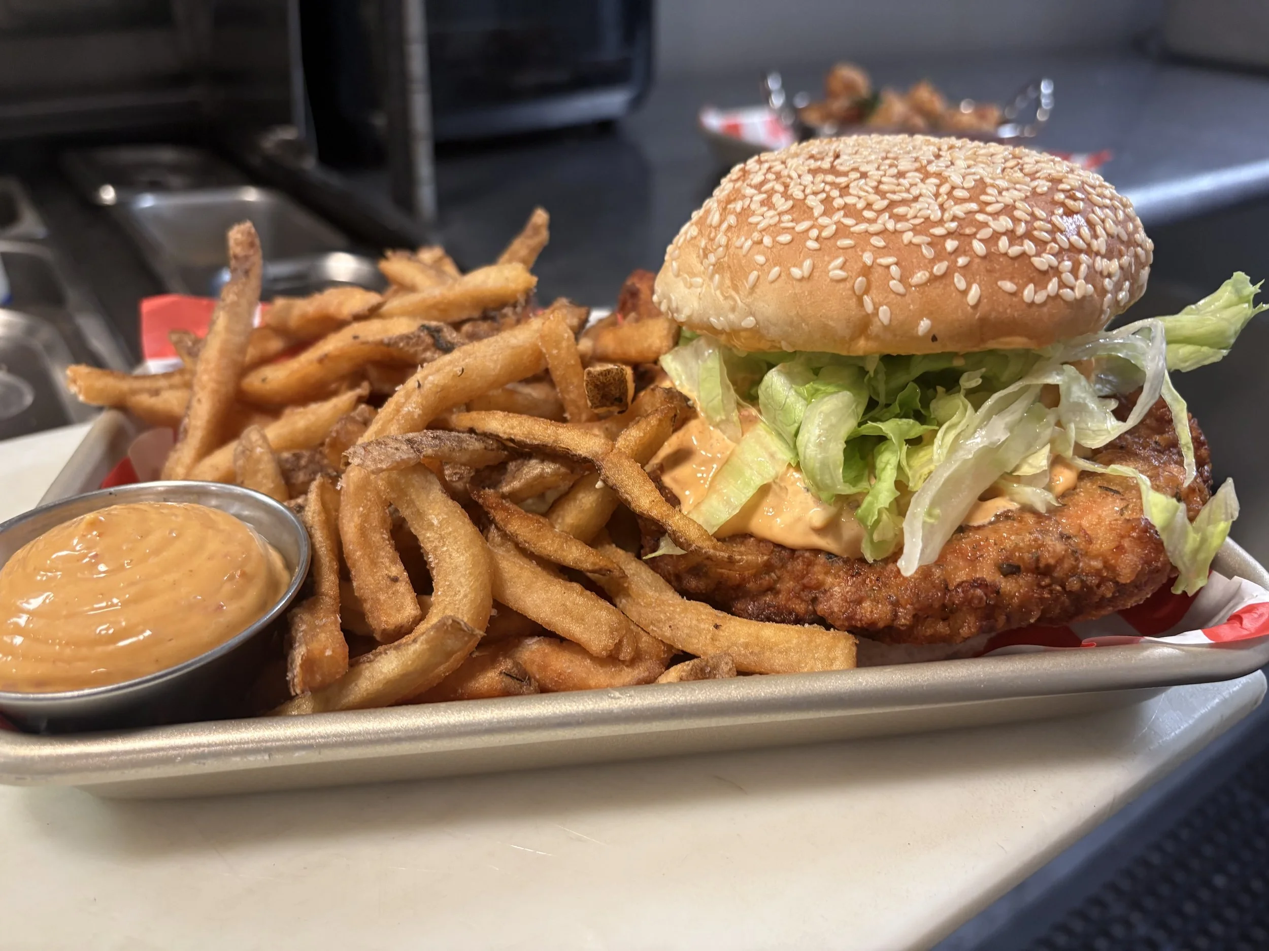 Chicken sandwich & fries