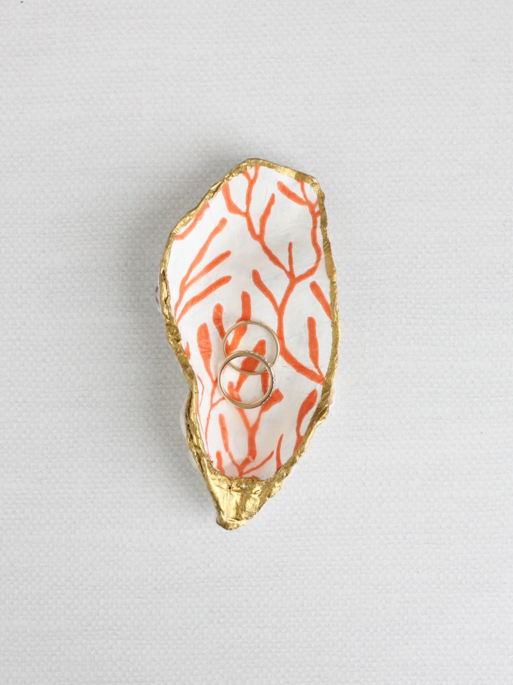 Menton Oyster Shell Ring Dish ✨ Inspired by the colors of the French Riviera and handcrafted from a real oyster shell. Available on Etsy and at ateliercoquillestudio.com. Links are in the bio.

#ateliercoquille #coastaldecor #ringdish