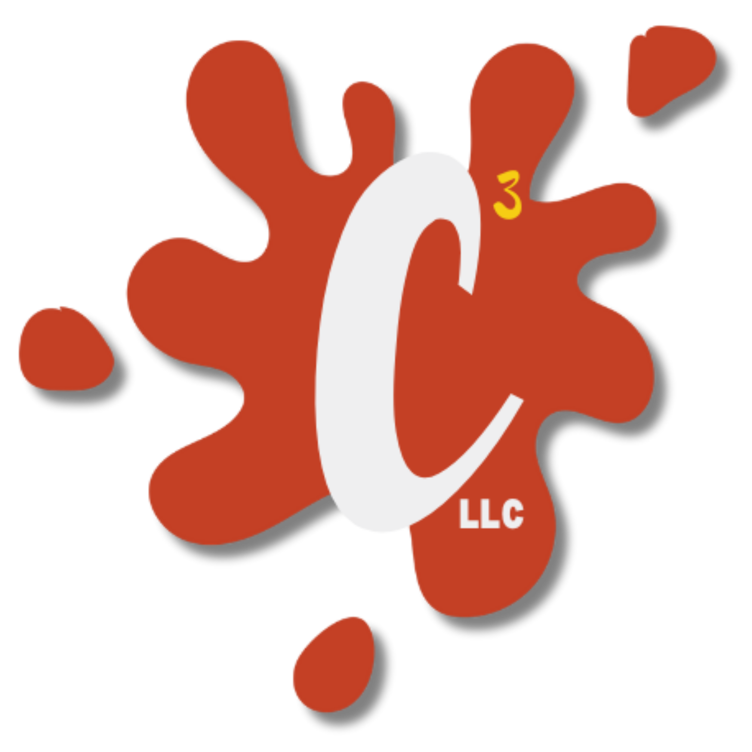 A logo with a red paw shape surrounding a white letter 'Q' and orange text reading 'LLC'