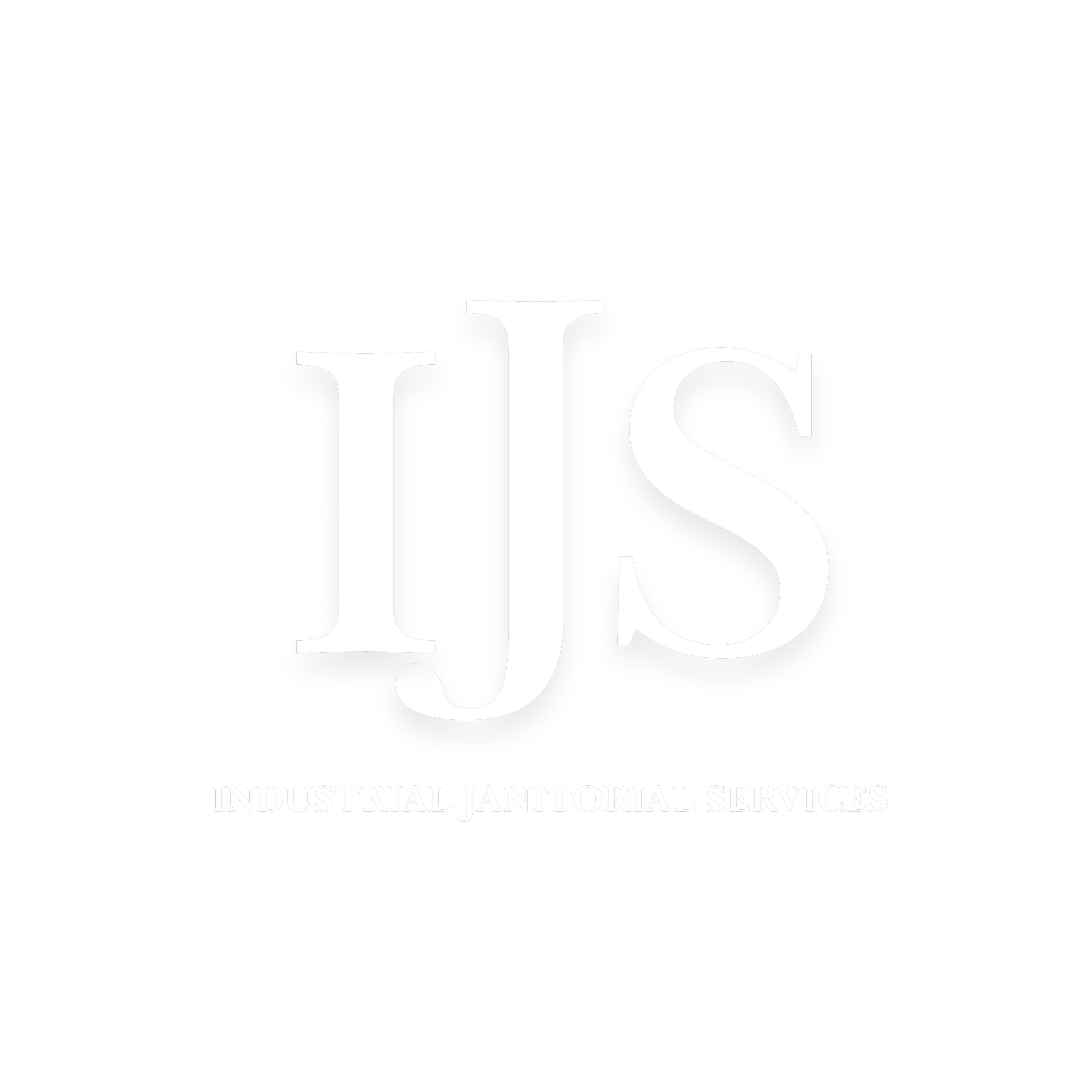 Black background with white text: 'INDUSTRIAL JANITORIAL SERVICES'