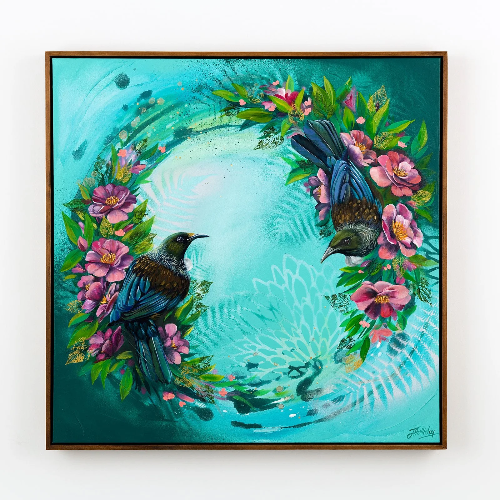 tui in the camellias full.JPG