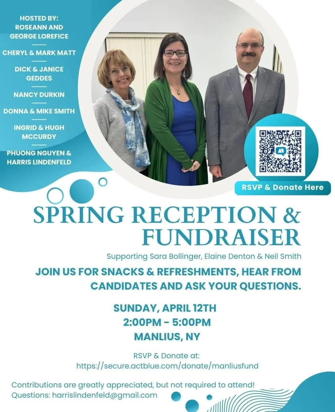 Spring Reception &amp; Fundraiser April 12