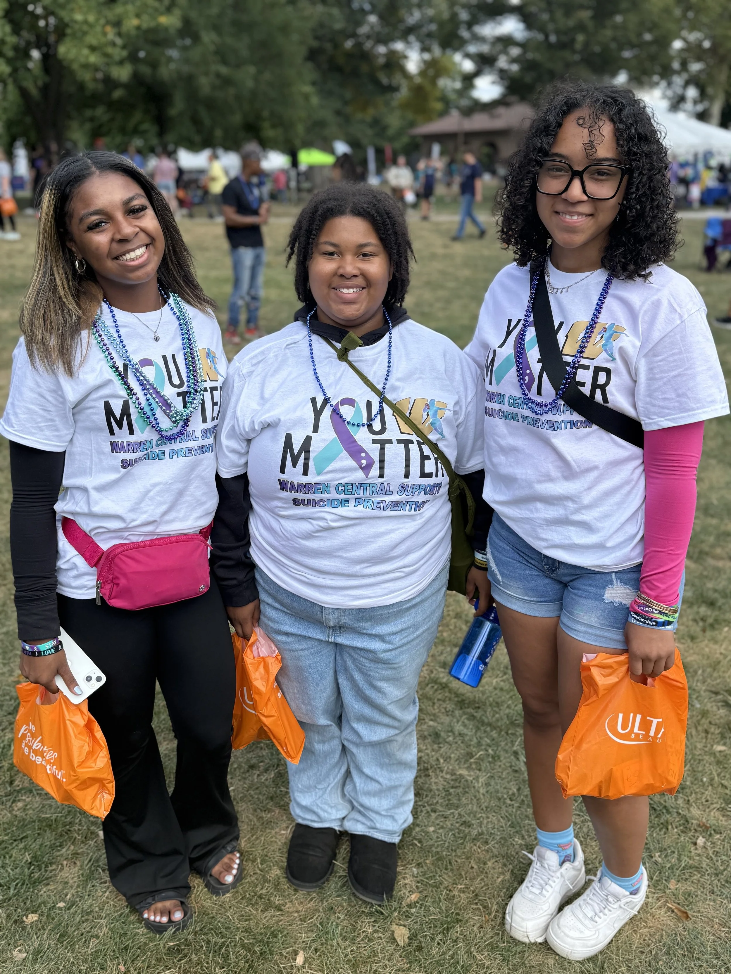 Warren Central Girls Flag Football (suicide prevention walk 2025)