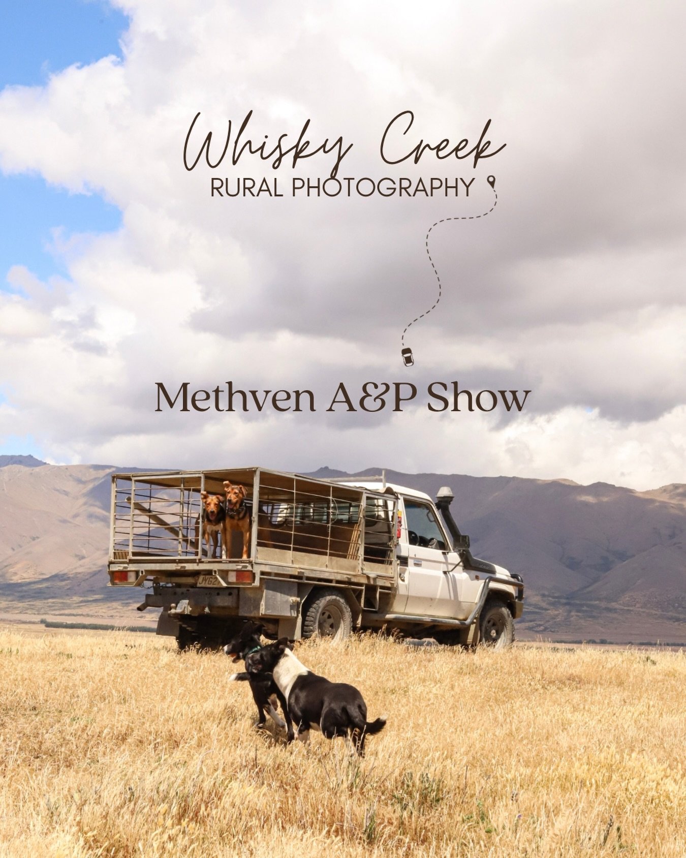 I&rsquo;ll be at the Methven A&amp;P Show this Saturday 🤎

You&rsquo;ll find me in the art precinct, with a collection of my rural fine art prints on display &mdash; both framed and unframed.

If you&rsquo;ve ever followed along, supported my work, 