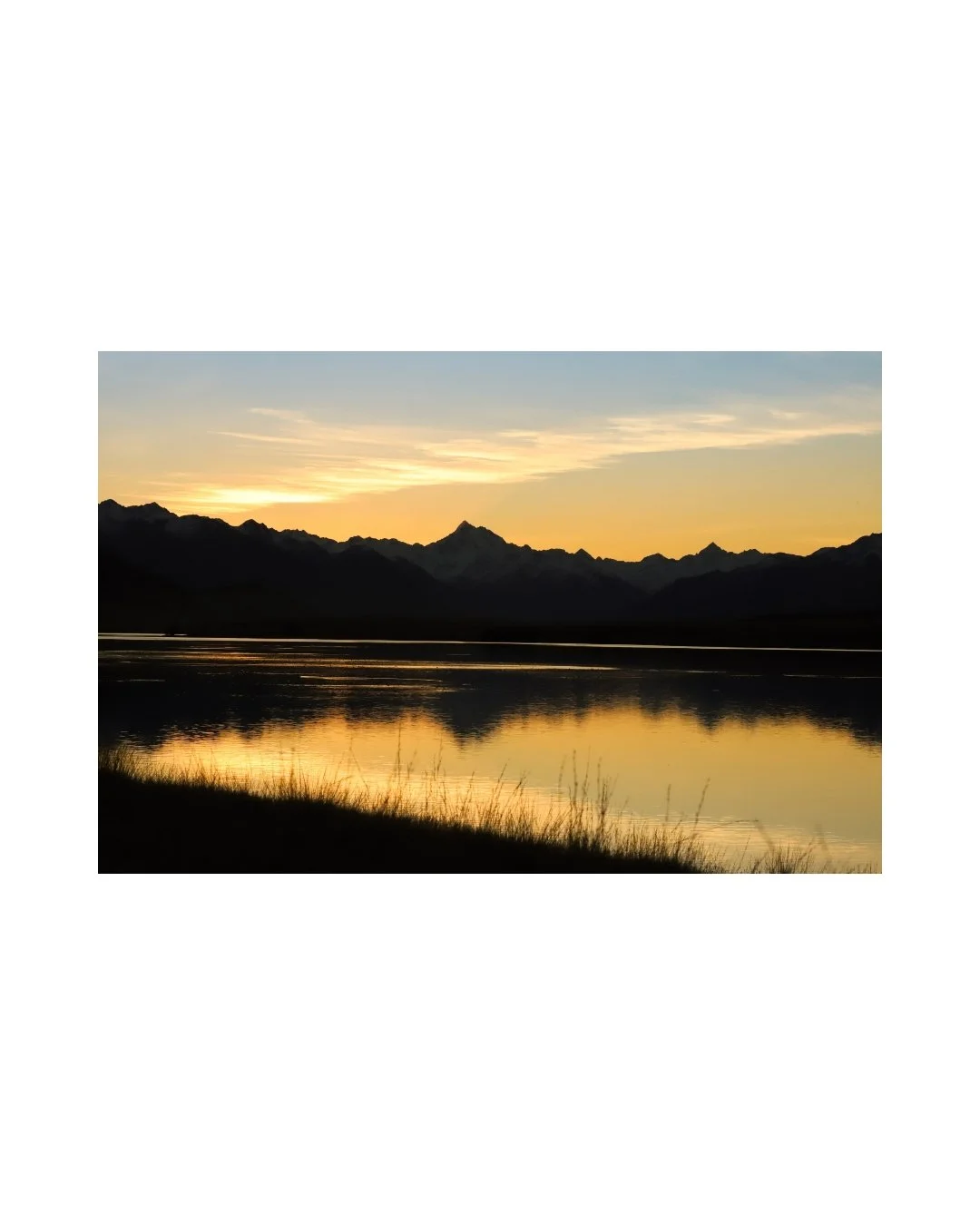 Autumn Sunset at Lake Clearwater - Unframed Print