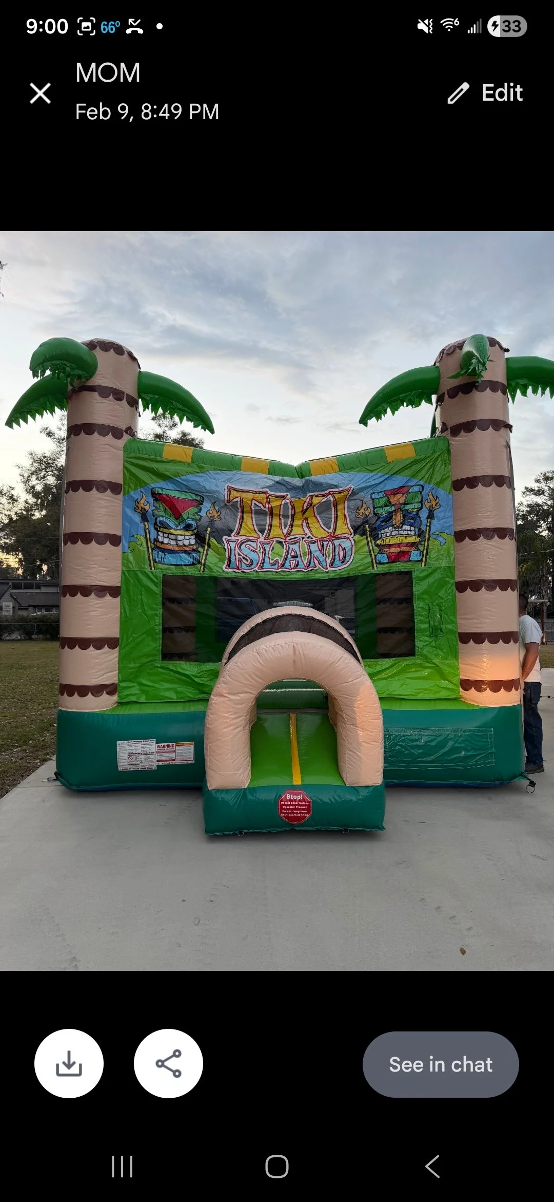 Tiki Island Bounce House