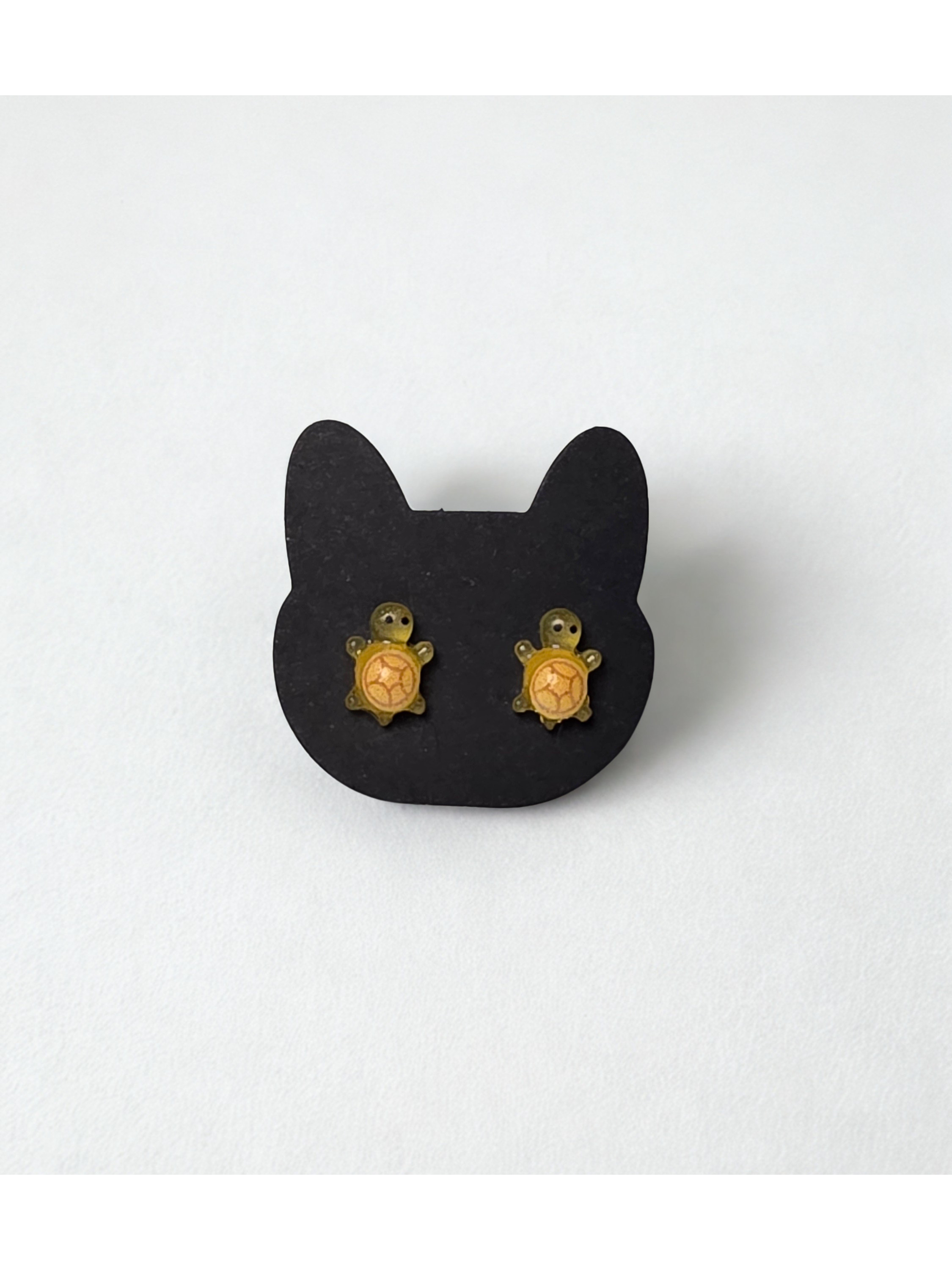 Yellow Turtle Earrings
