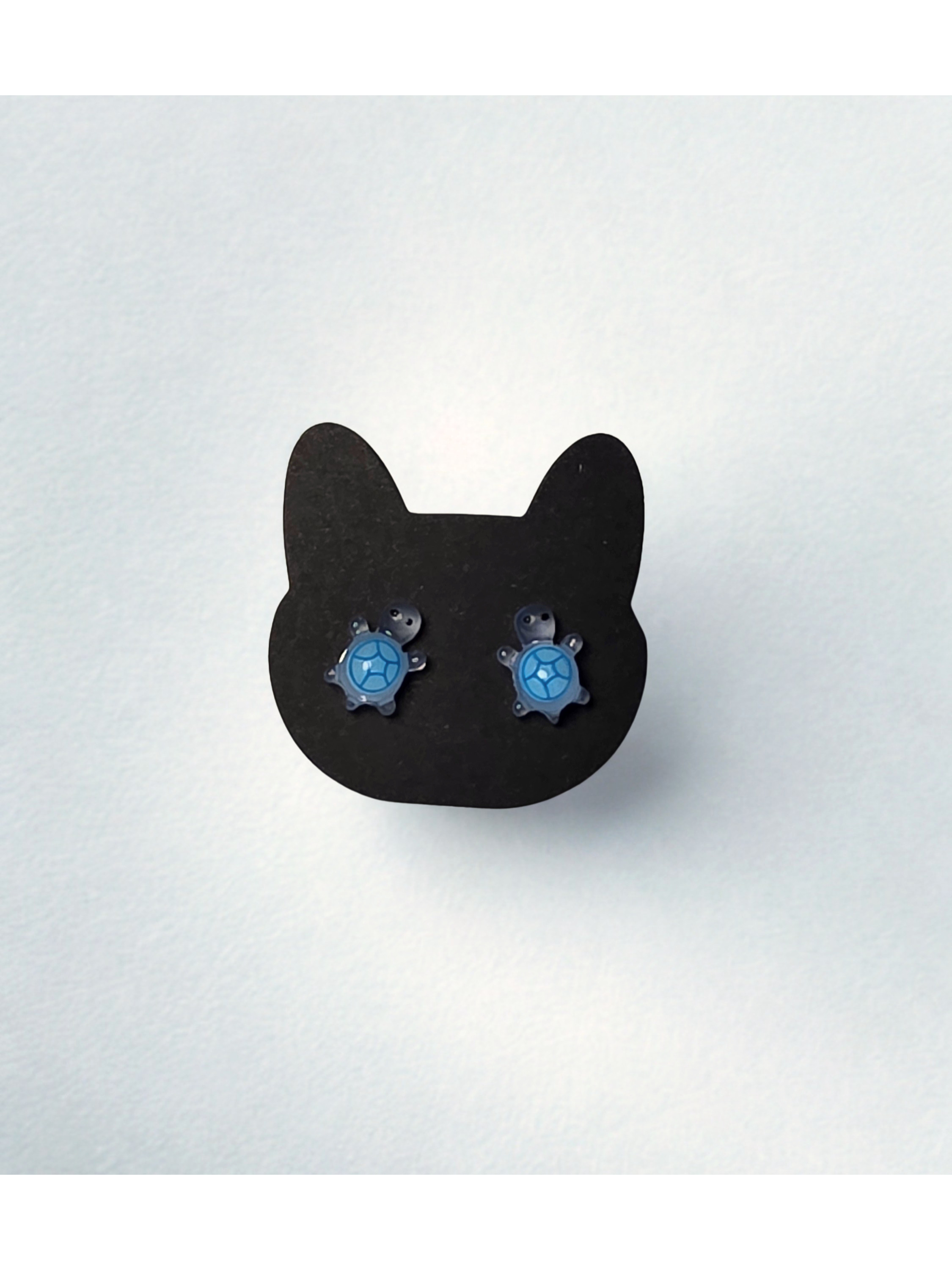 Blue Turtle Earrings