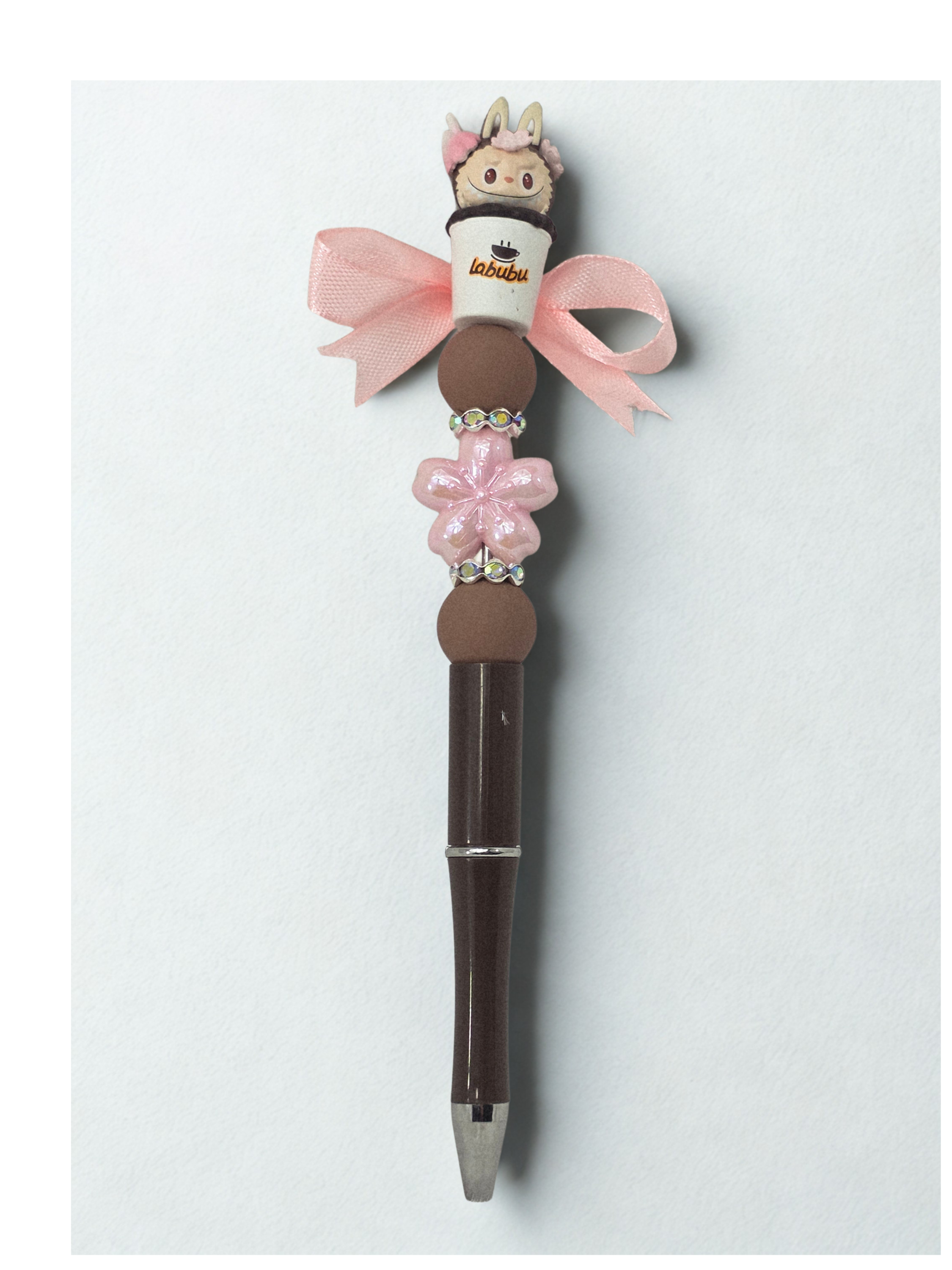 LaBubu Coffee Beaded Pen