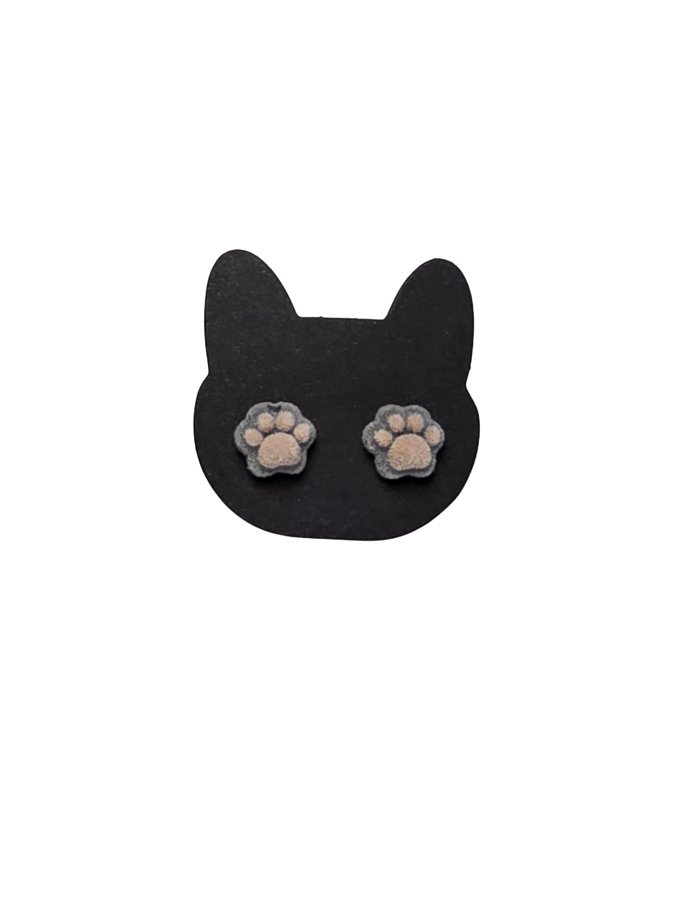 Fuzzy Paw Earrings