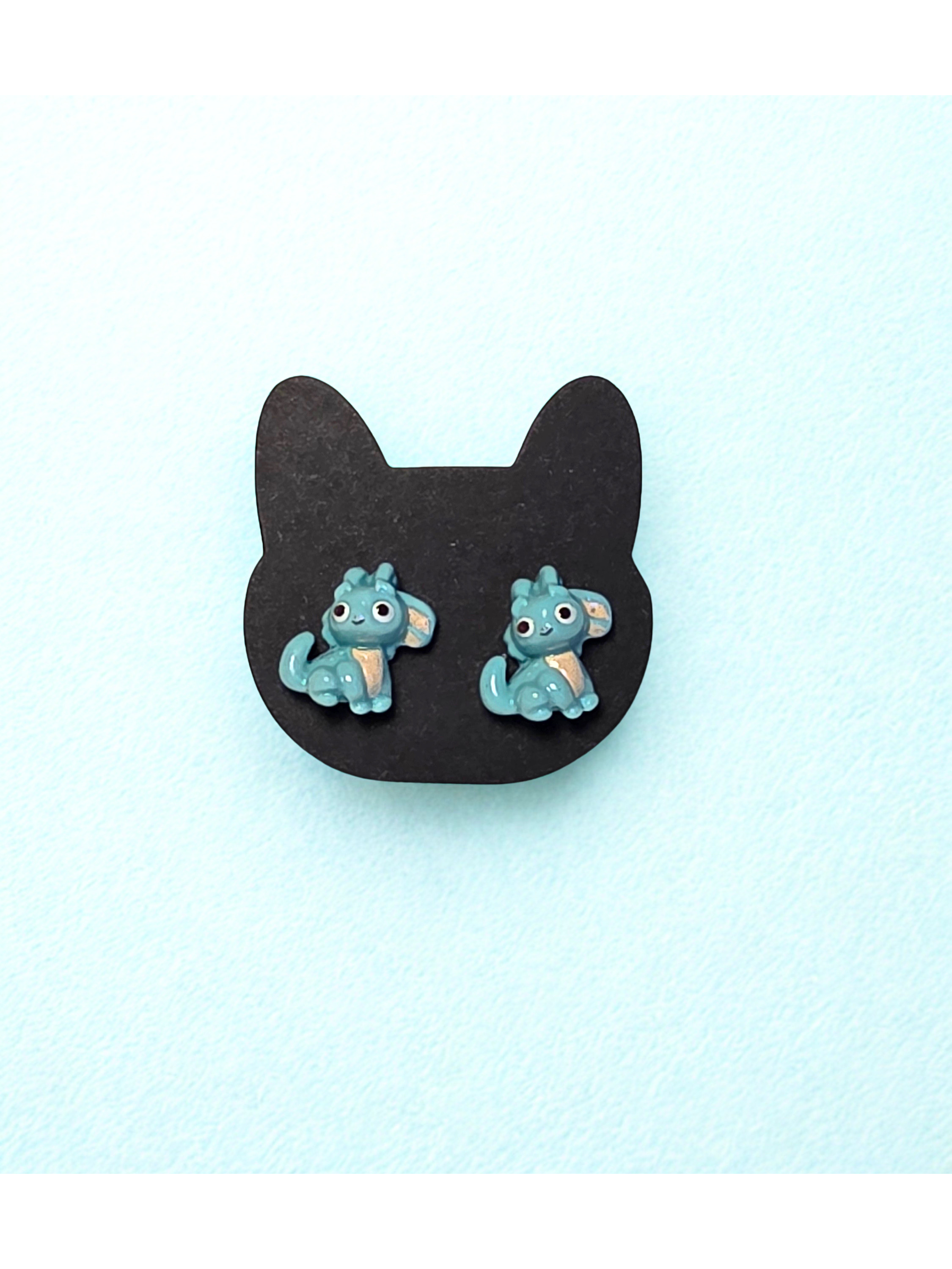 Blue Dragon Earrings