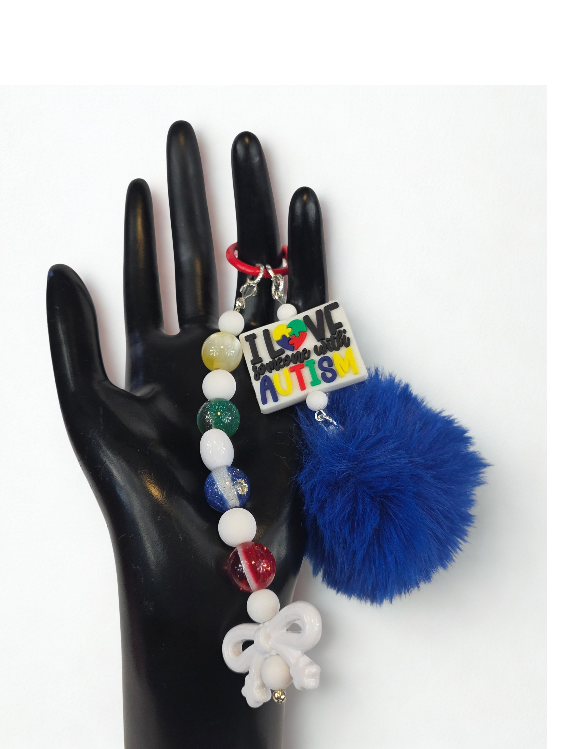 "I Love Someone with Autism" Keychain