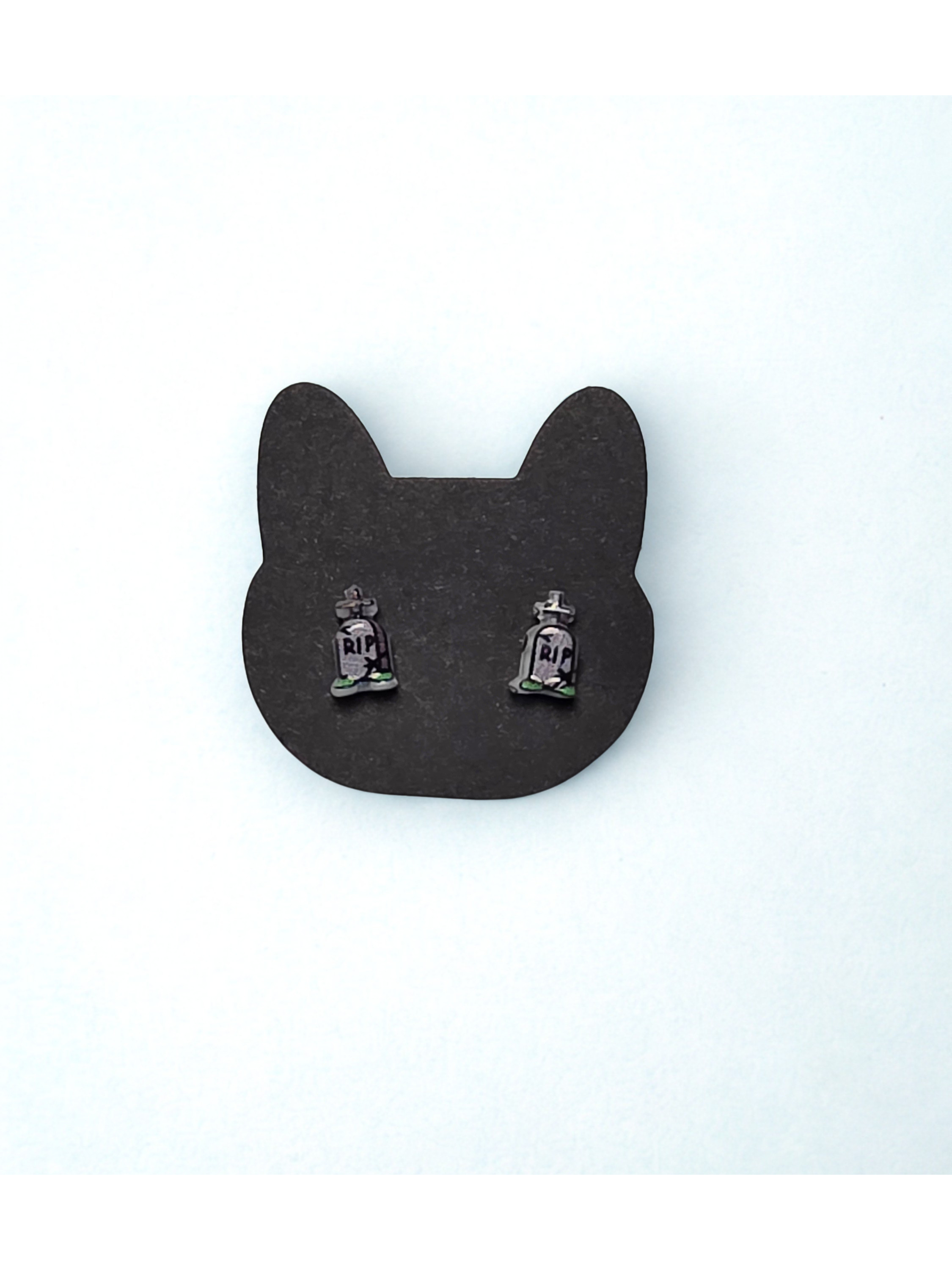 RIP Tombstone Earrings