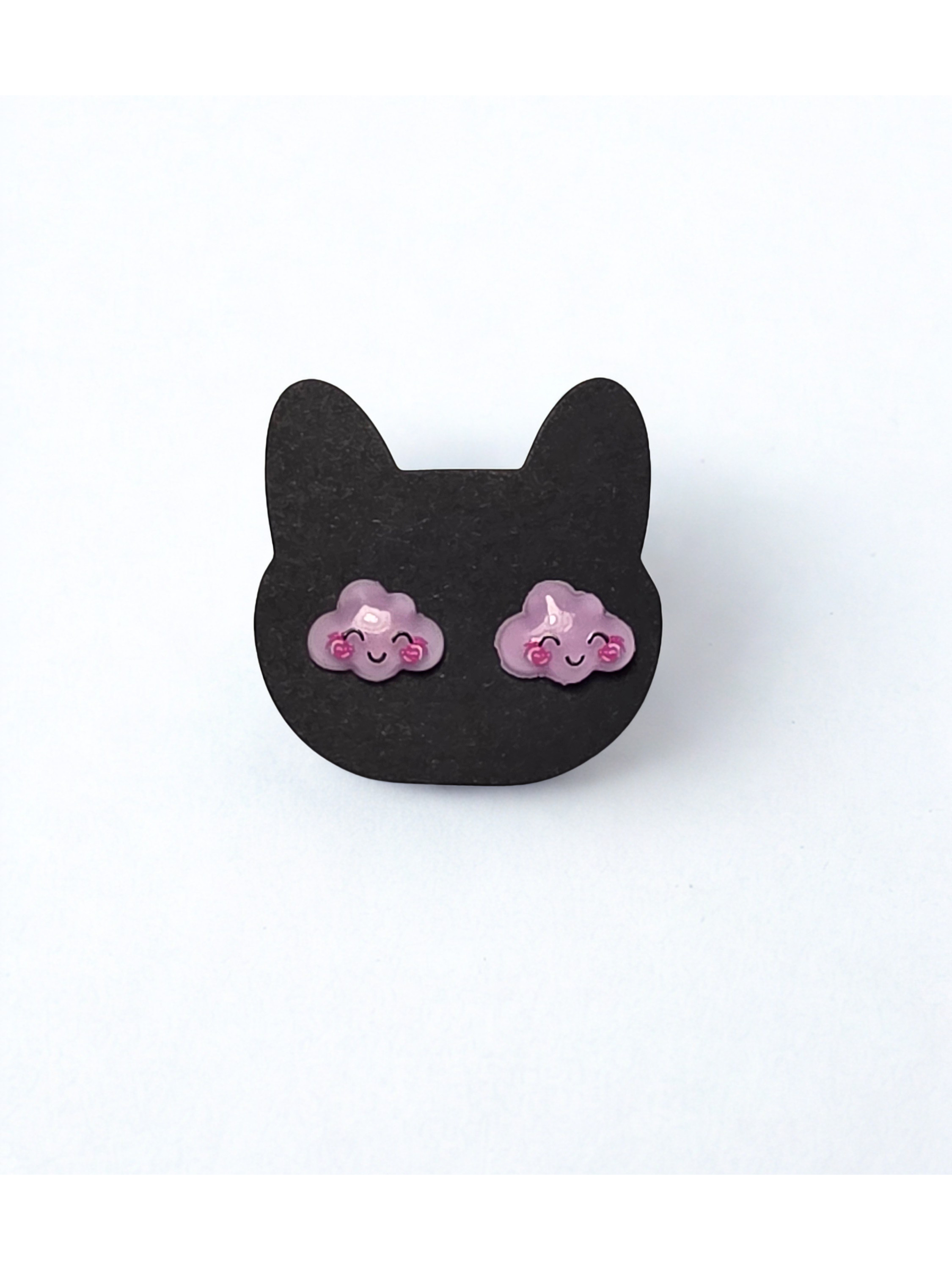 Purple Cloud Earrings