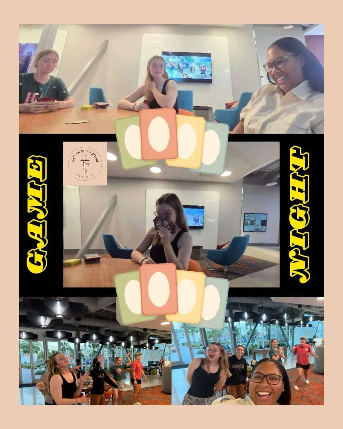 Game Night Recap from the gals of Sisters in Scripture Orlando ✨👾

From card games and laughter to hilarious reactions and friendly competition 😂 looks like the SIS Orlando girls had an amazing night together!

So thankful for a community that crea