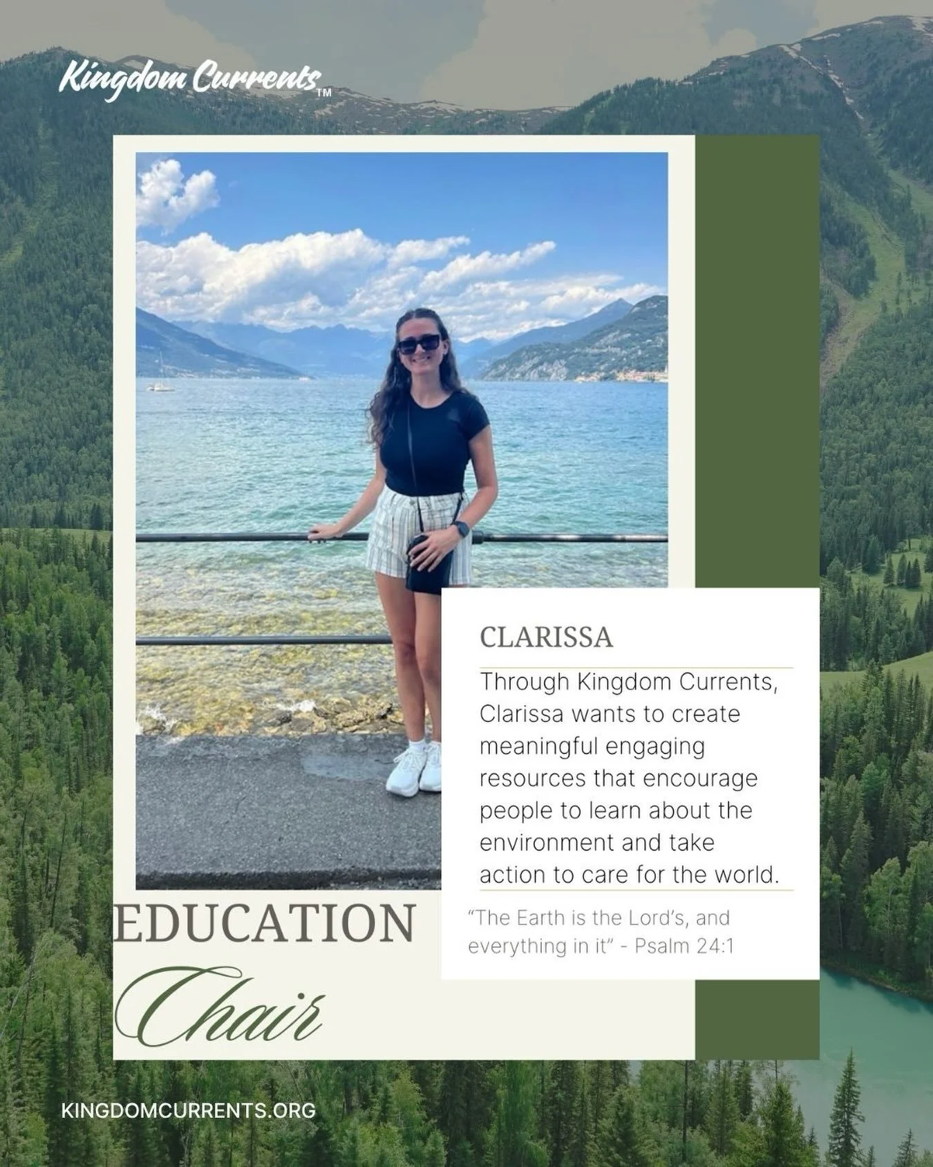 Meet Clarissa! 🌿

We are so excited to introduce Clarissa, Kingdom Currents&rsquo; Vice President and Education Chair! 🤍

Through Kingdom Currents, Clarissa hopes to create meaningful and engaging resources that encourage people to learn about the 