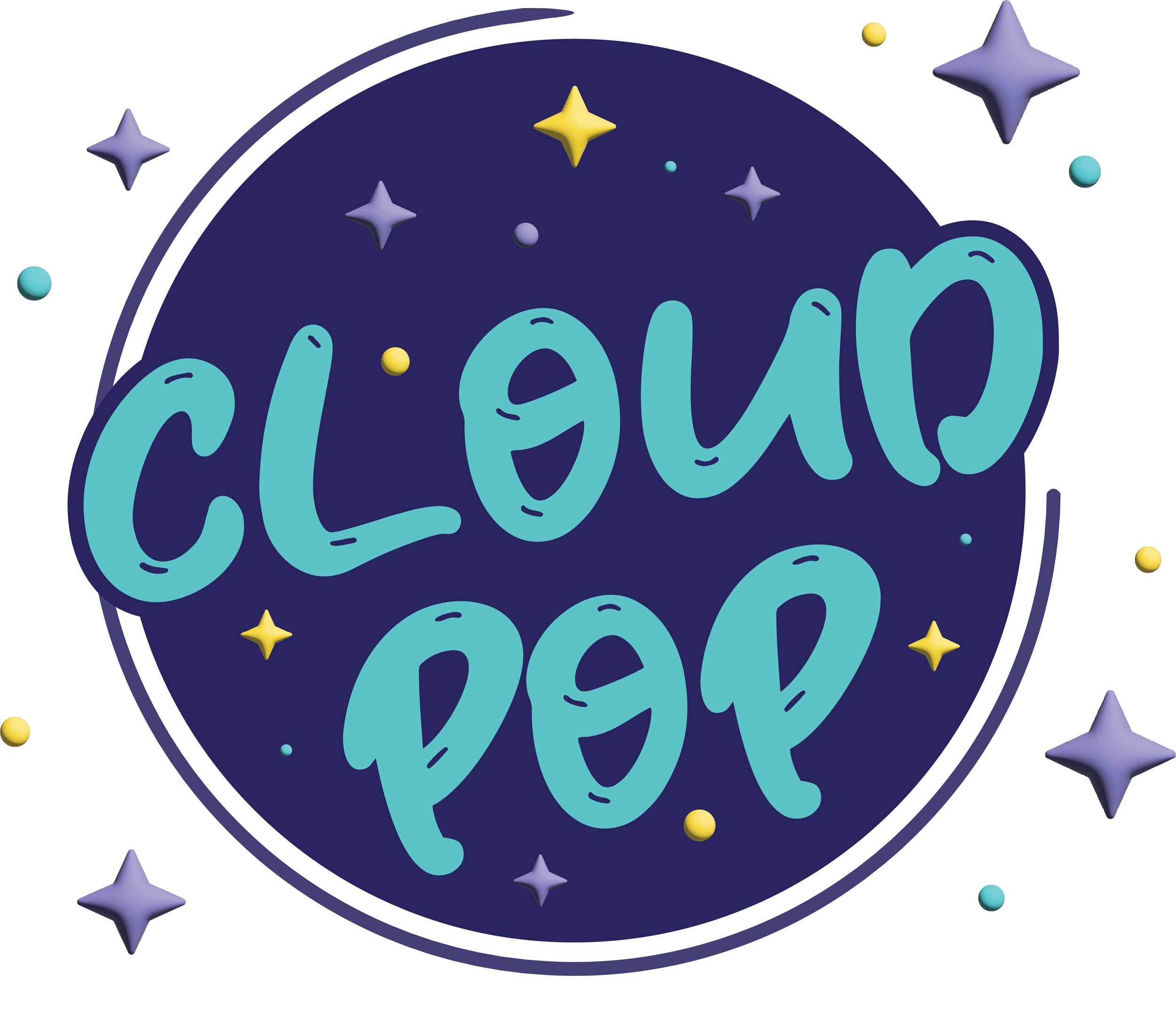 CloudPop Logo Design