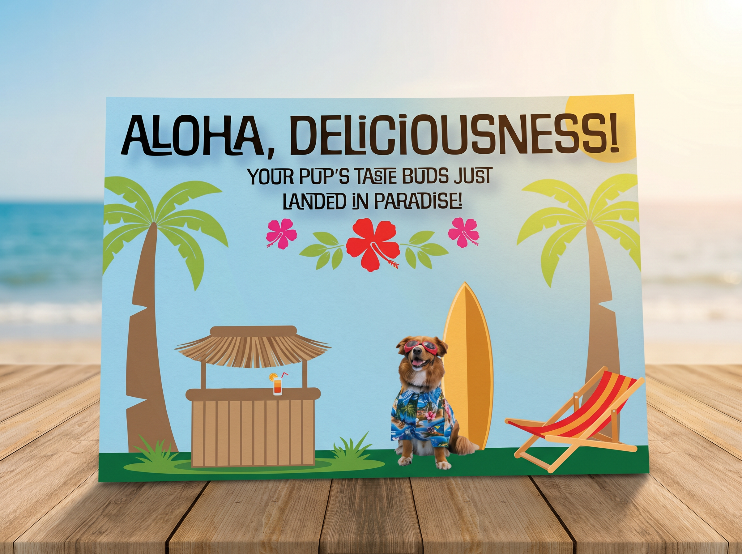 Hula Bites Promotional Postcard