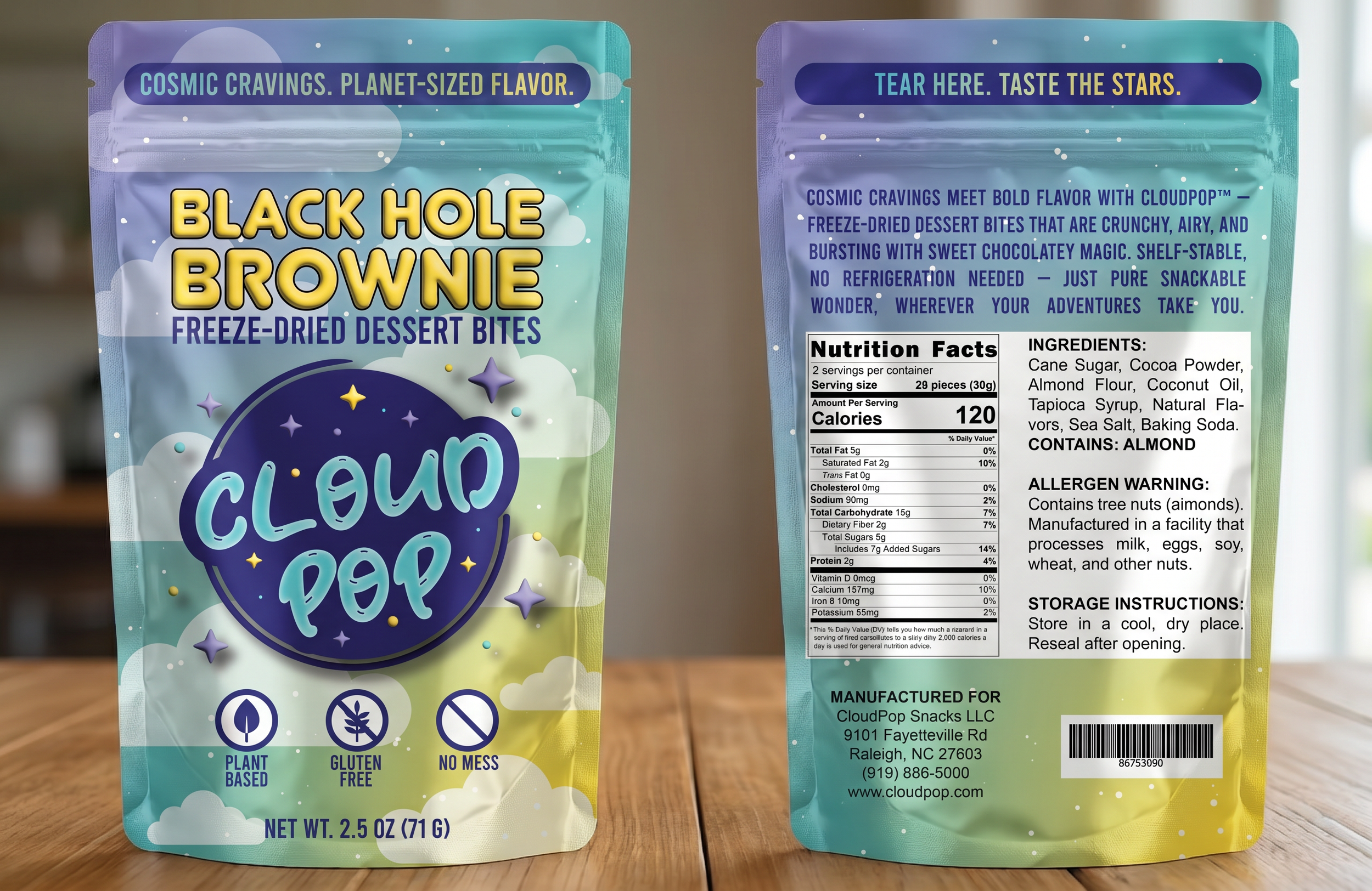 Cloud Pop Packaging Mockup