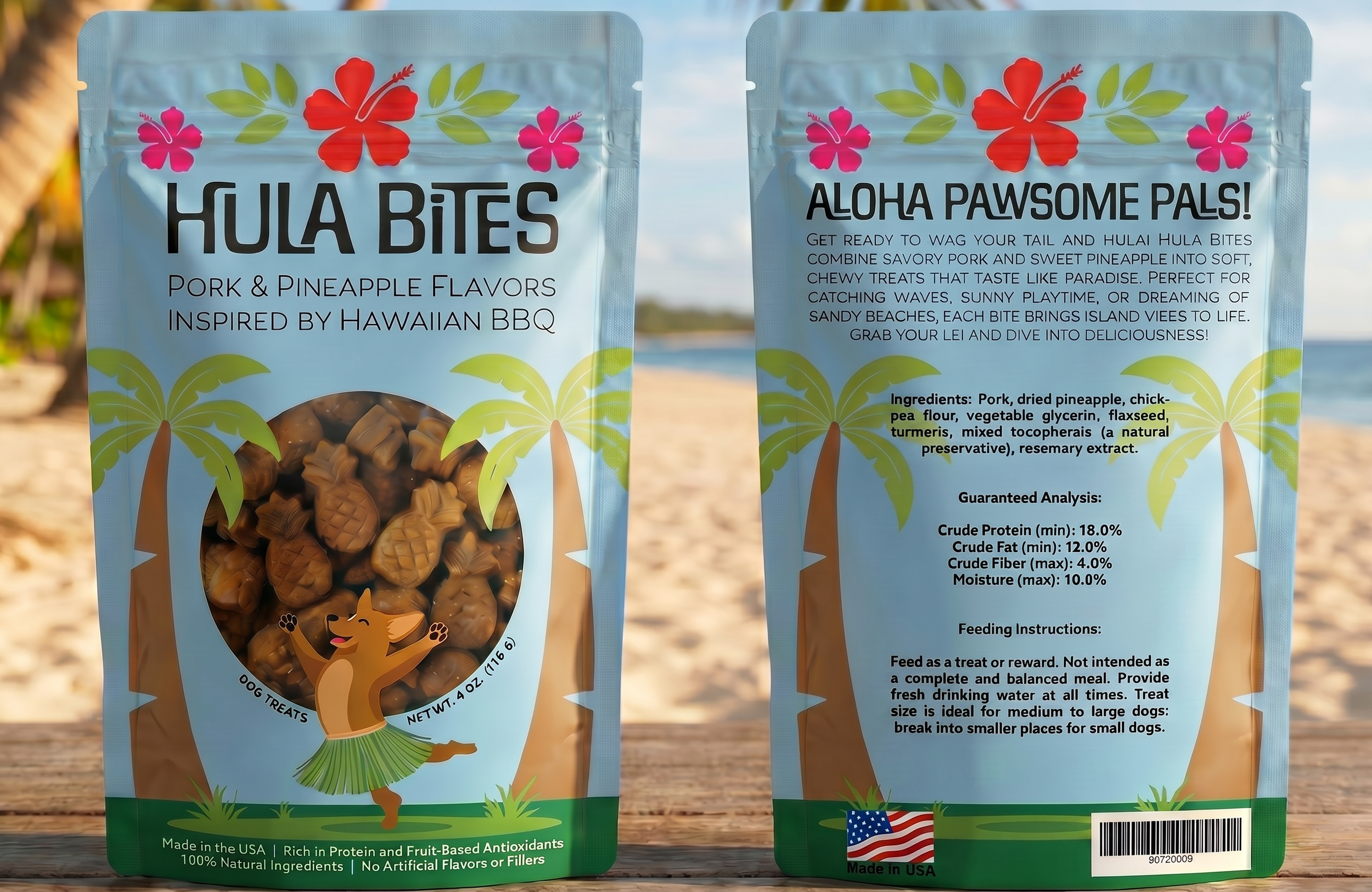 Hula Bites Packaging Design