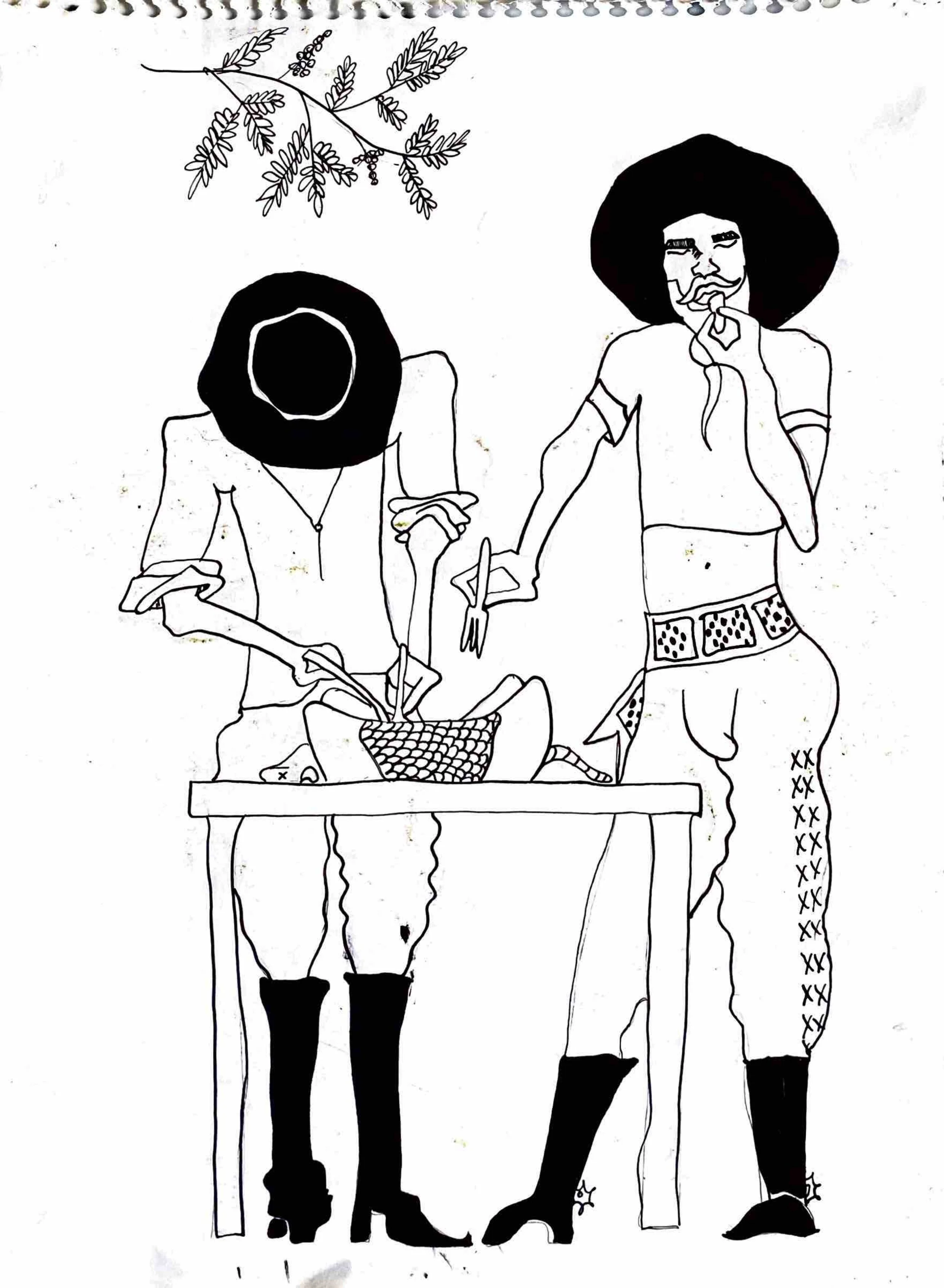 Desenho para matriz de xilogravura
2022