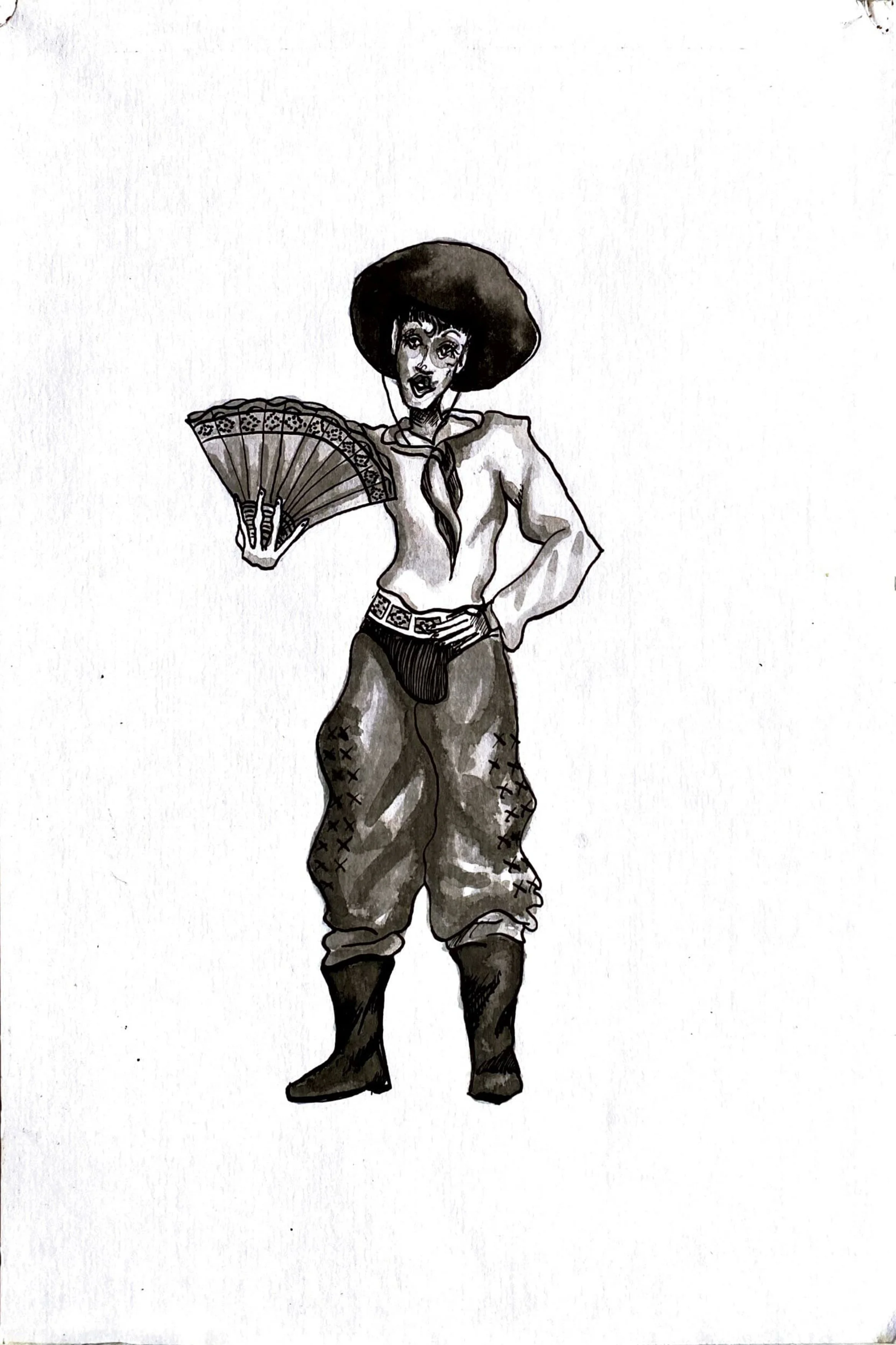 Leque, 2022
bico de pena e nanquim