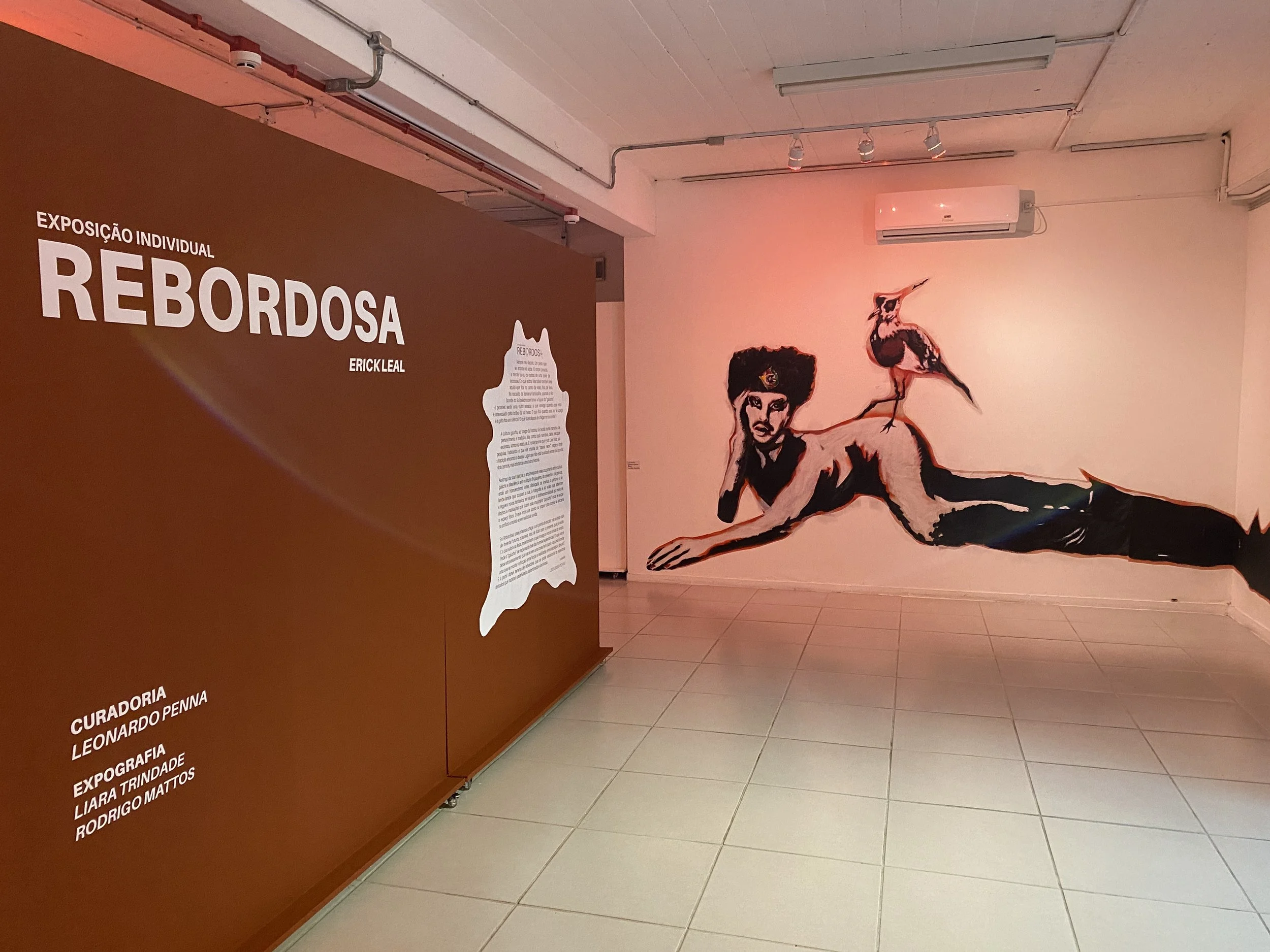 Registro da entrada da exposição