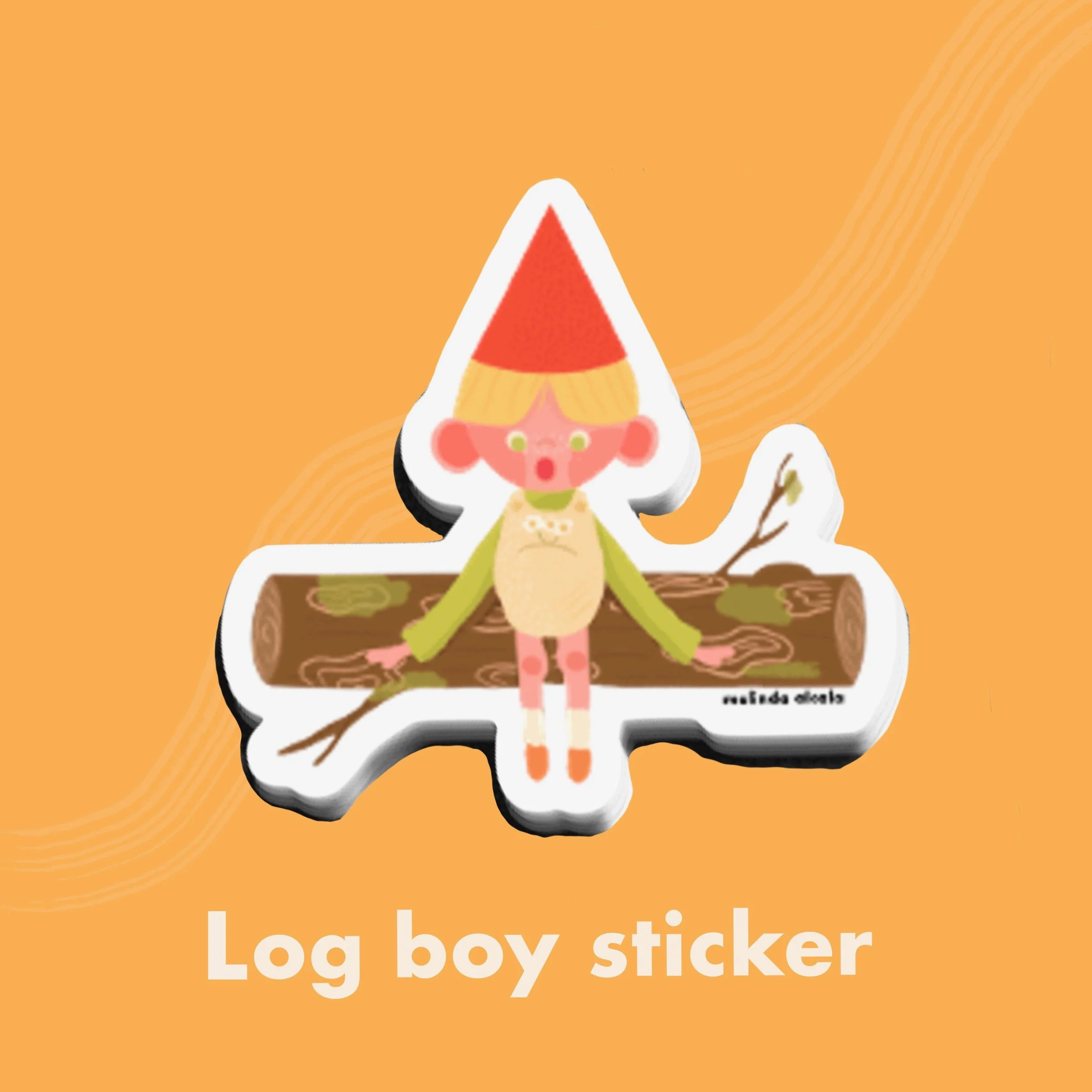 Log Boy Sticker