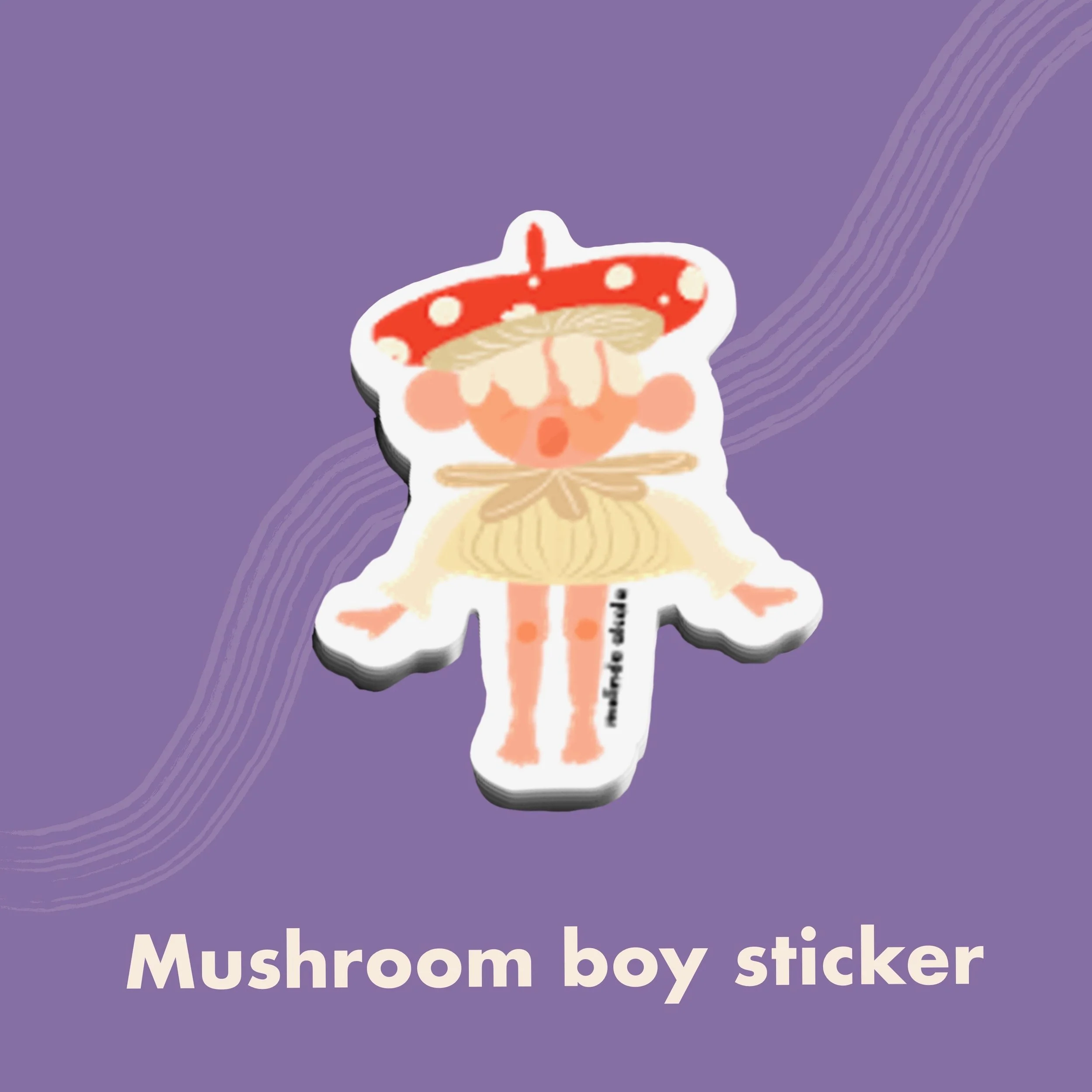 Mushroom Boy Sticker