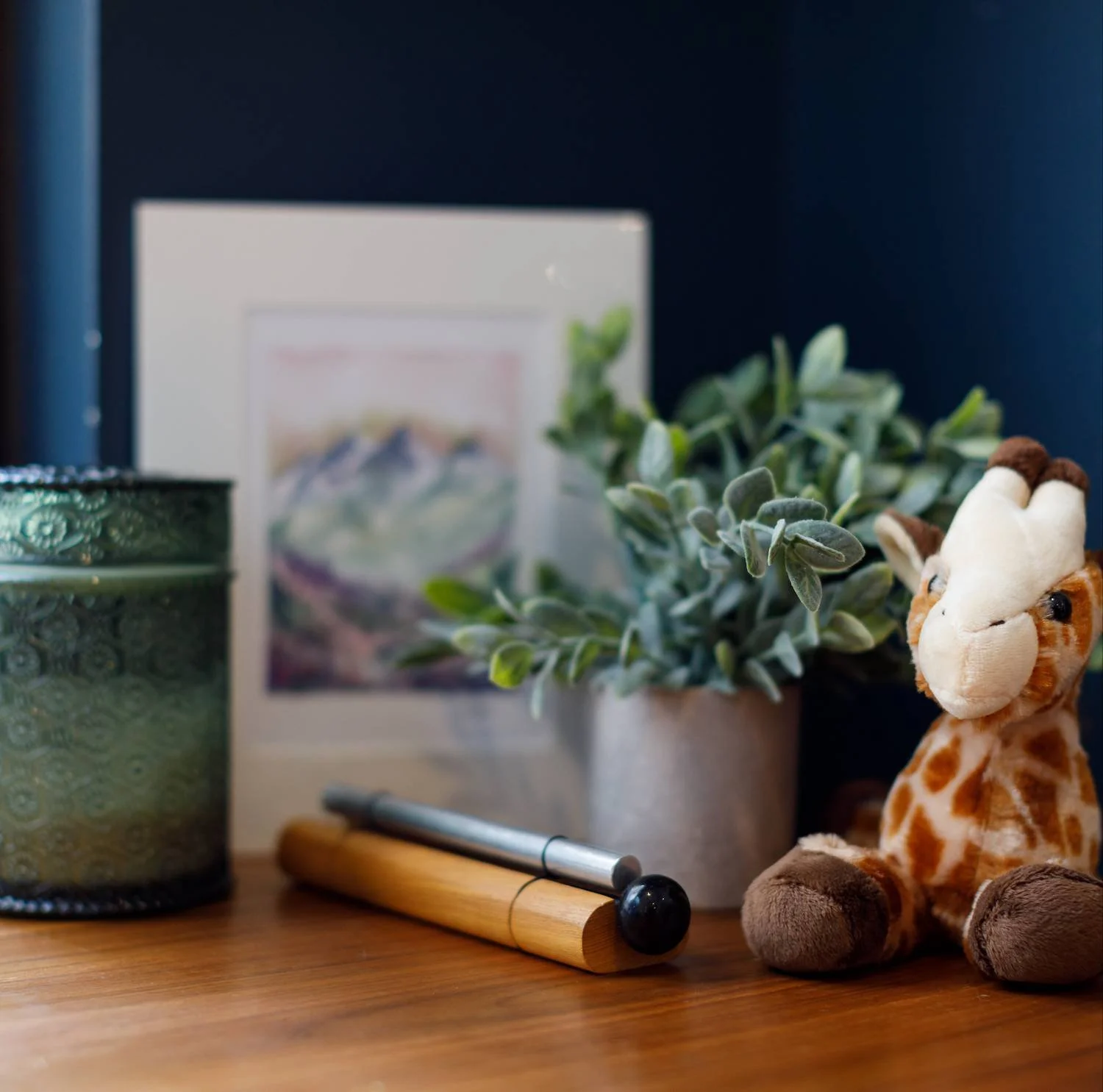 A calm, grounded workspace reflecting a mindful approach to communication and learning