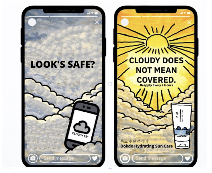 Insight: Sunscreen is often treated as a holiday product in Ireland rather than part of an everyday skincare routine.
Idea: Use cloudy weather itself as the visual barrier hiding UV risk.
Execution: A campaign spanning 48-sheet, 6-sheet and social, i