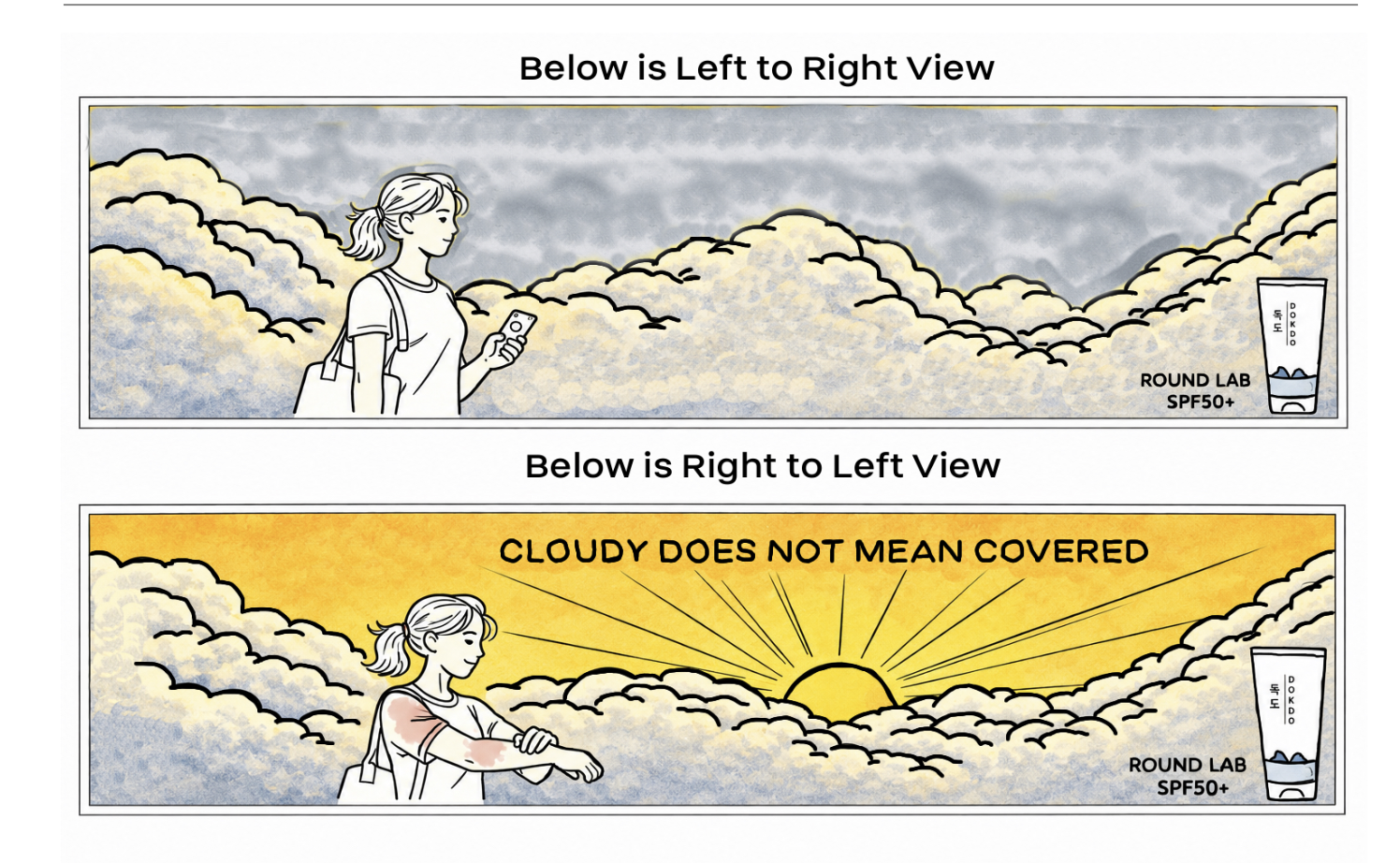Insight: Sunscreen is often treated as a holiday product in Ireland rather than part of an everyday skincare routine.
Idea: Use cloudy weather itself as the visual barrier hiding UV risk.
Execution: A campaign spanning 48-sheet, 6-sheet and social, i