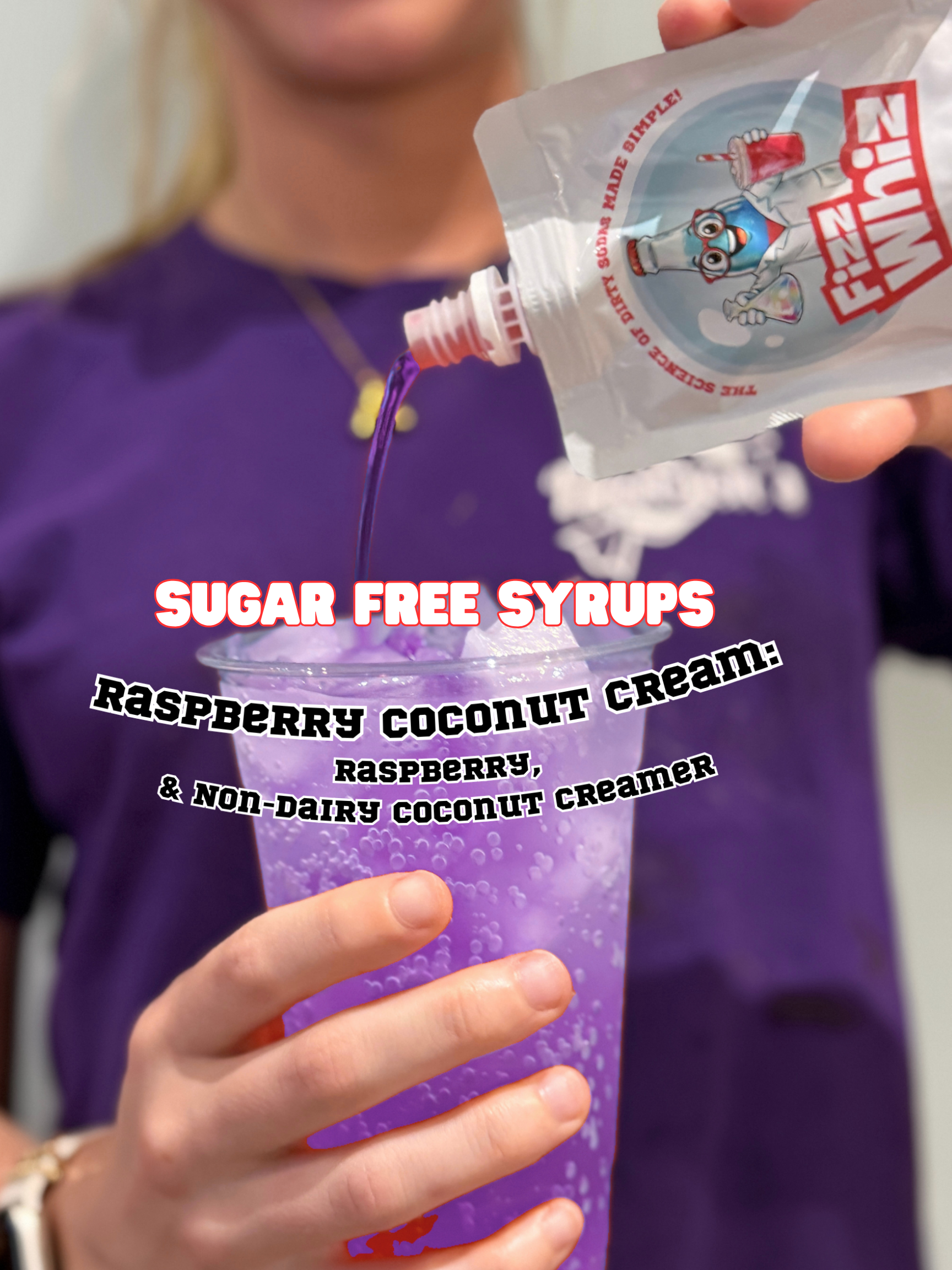 Sugar Free Syrups (Creamer has Sugar) Raspberry Coconut Cream 2 Pack