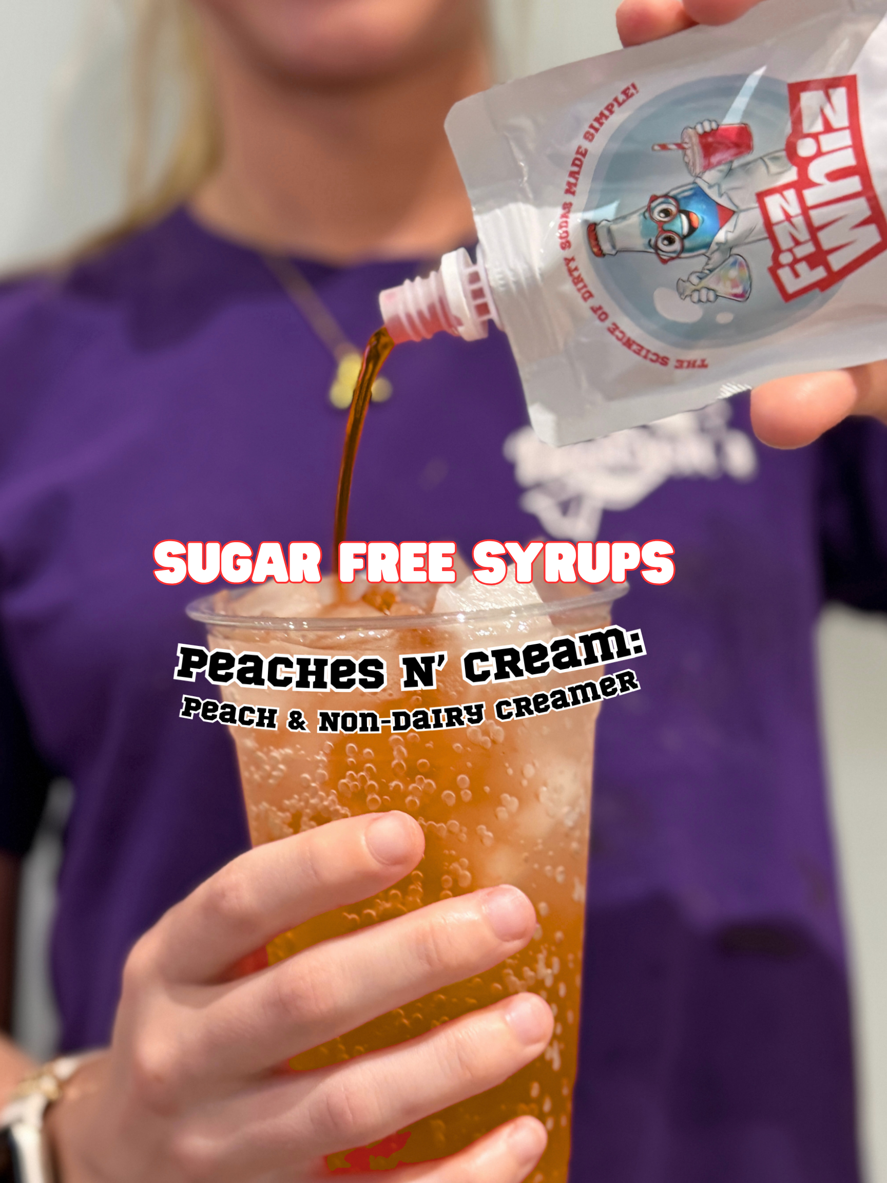 Sugar Free Syrups- (Creamer has Sugar) Peaches n Cream 2 Pack
